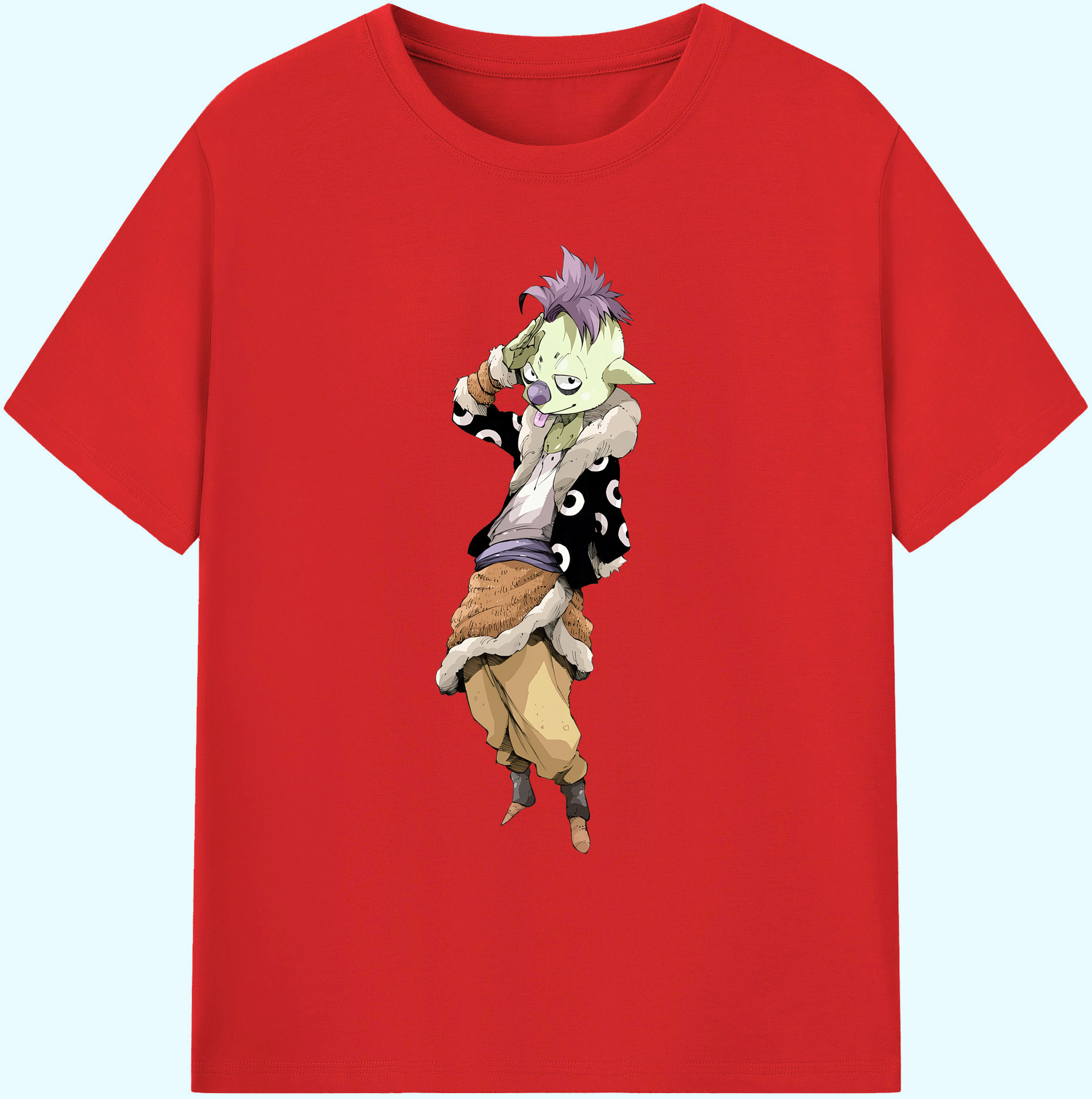 （画像用） 転スラ Regarding Reincarnated to Slime 綿100％ メンズ半袖Tシャツ｜肌触りやわらか＆通気性