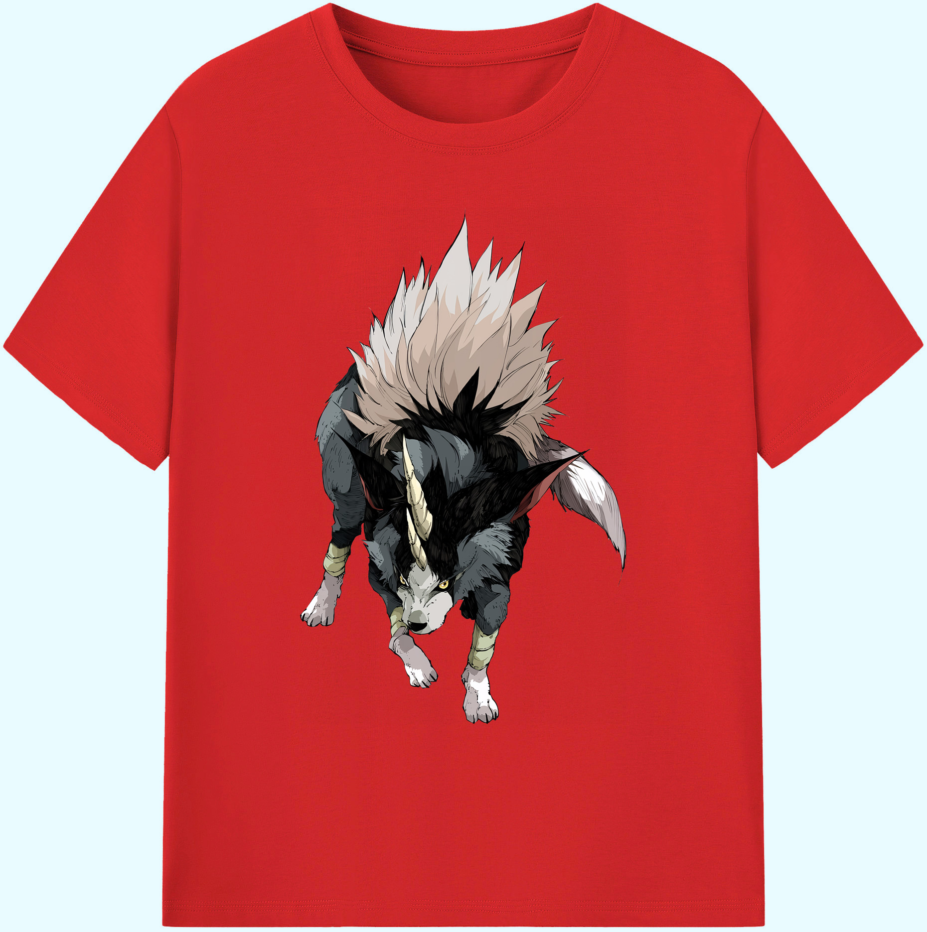 （画像用） 転スラ Regarding Reincarnated to Slime 綿100％ メンズ半袖Tシャツ｜肌触りやわらか＆通気性