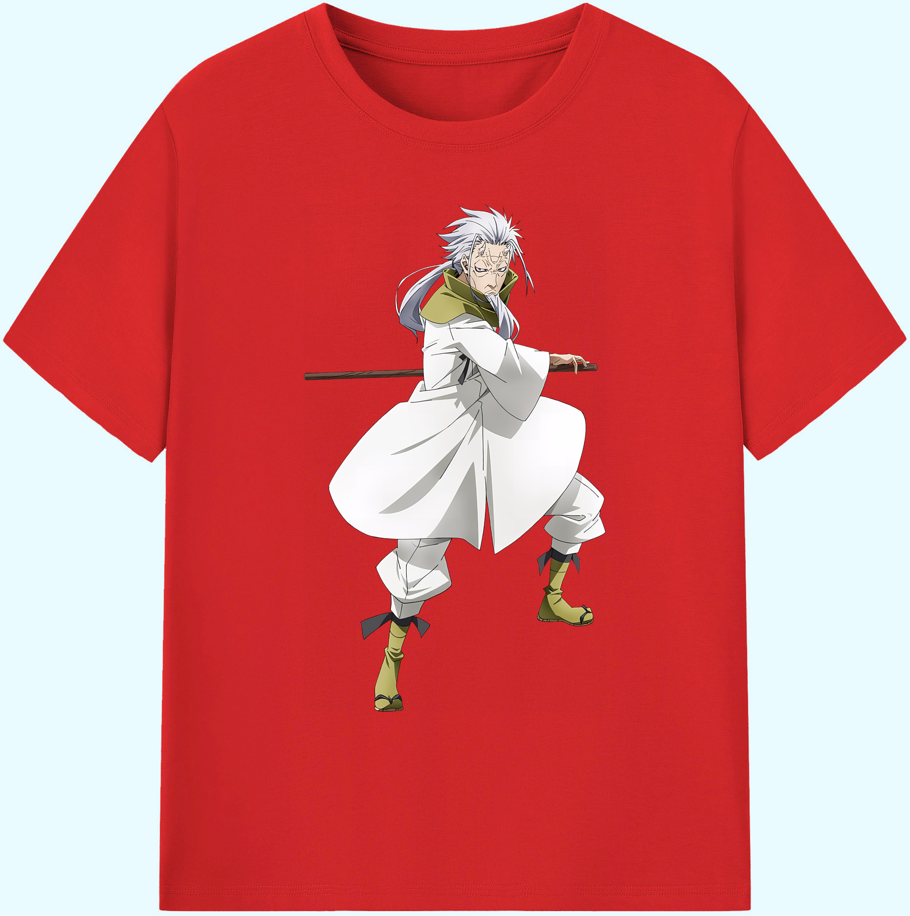 （画像用） 転スラ Regarding Reincarnated to Slime 綿100％ メンズ半袖Tシャツ｜肌触りやわらか＆通気性