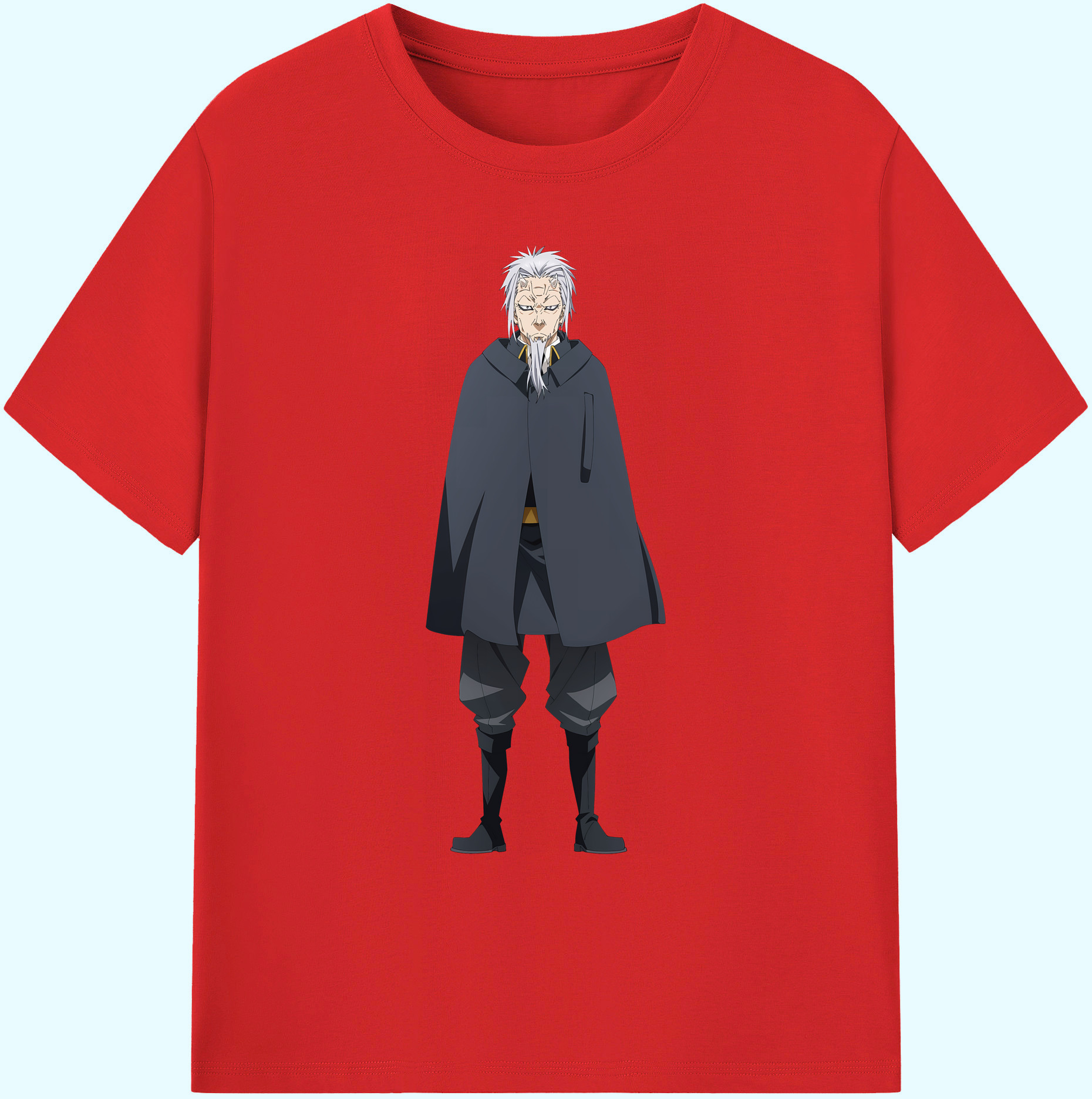 （画像用） 転スラ Regarding Reincarnated to Slime 綿100％ メンズ半袖Tシャツ｜肌触りやわらか＆通気性
