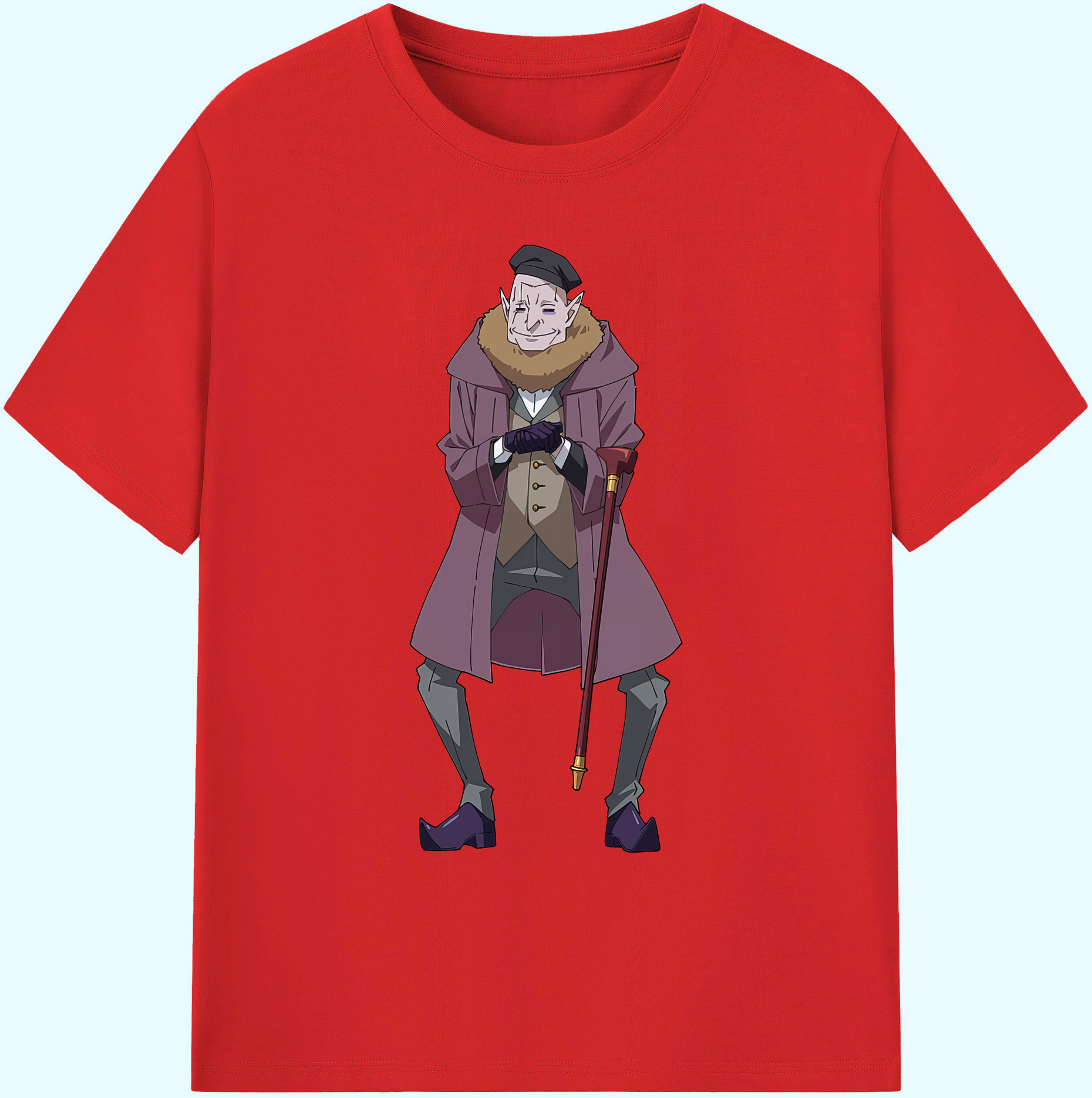 （画像用） 転スラ Regarding Reincarnated to Slime 綿100％ メンズ半袖Tシャツ｜肌触りやわらか＆通気性