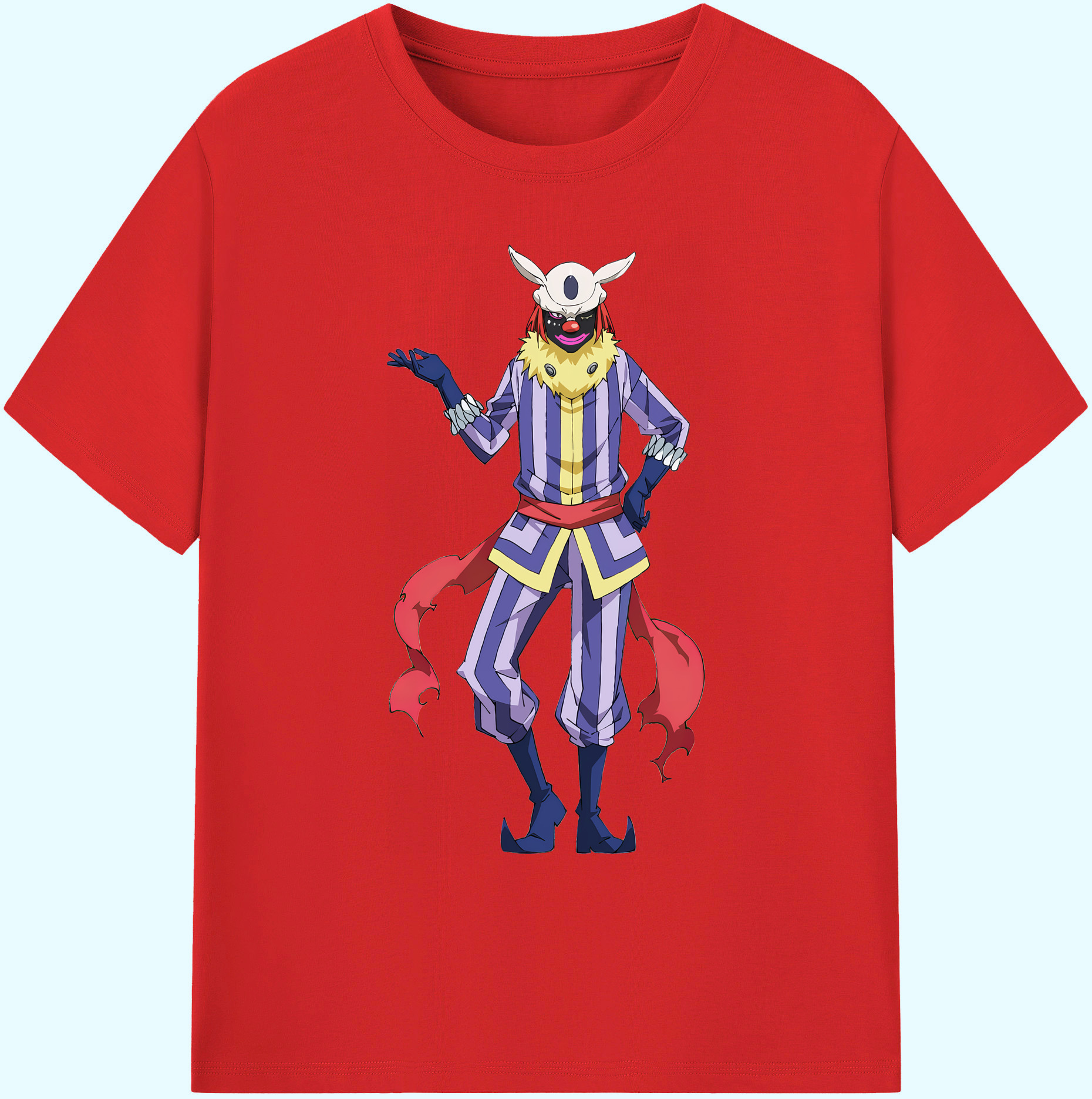 （画像用） 転スラ Regarding Reincarnated to Slime 綿100％ メンズ半袖Tシャツ｜肌触りやわらか＆通気性