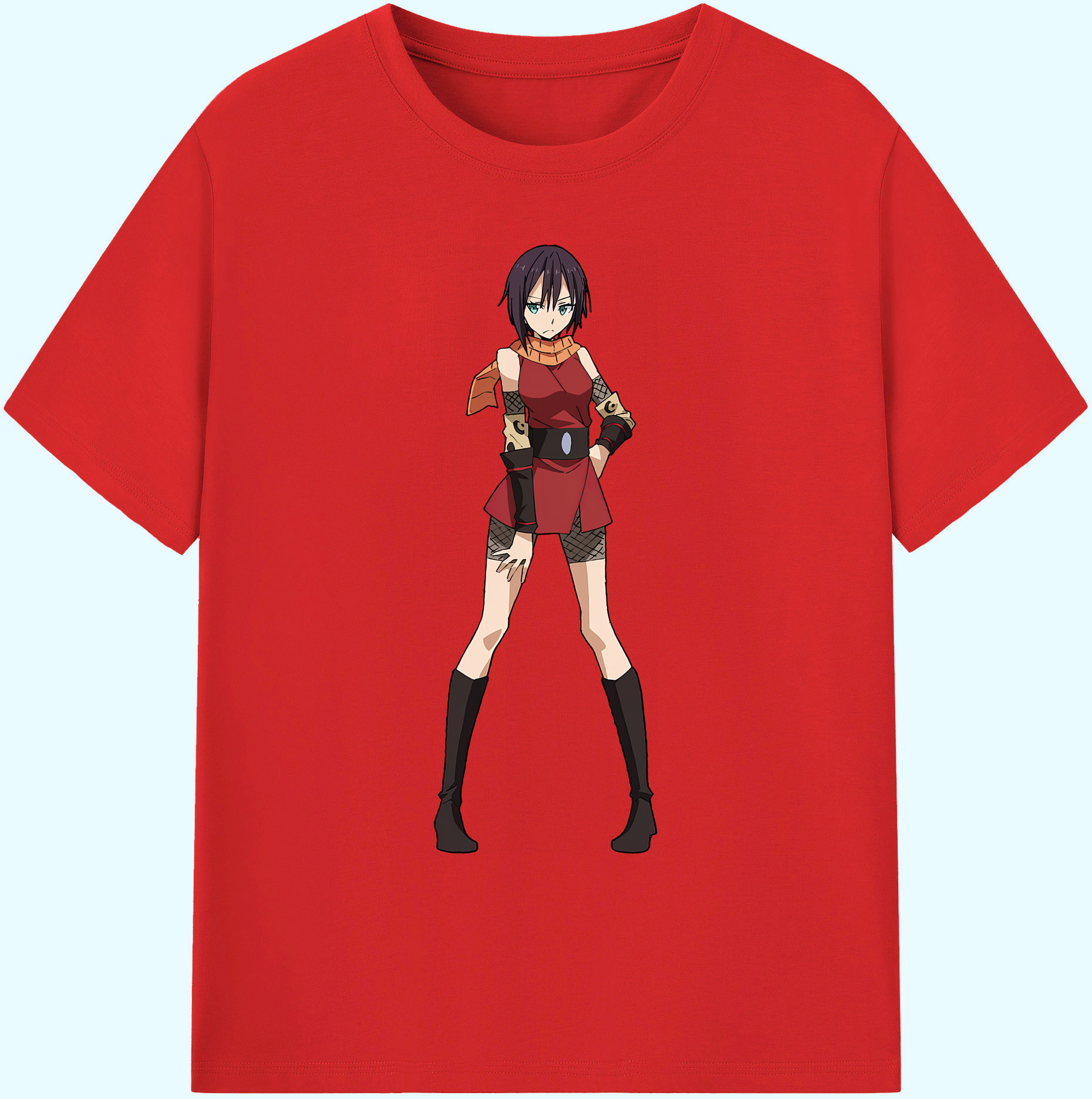 （画像用） 転スラ Regarding Reincarnated to Slime 綿100％ メンズ半袖Tシャツ｜肌触りやわらか＆通気性