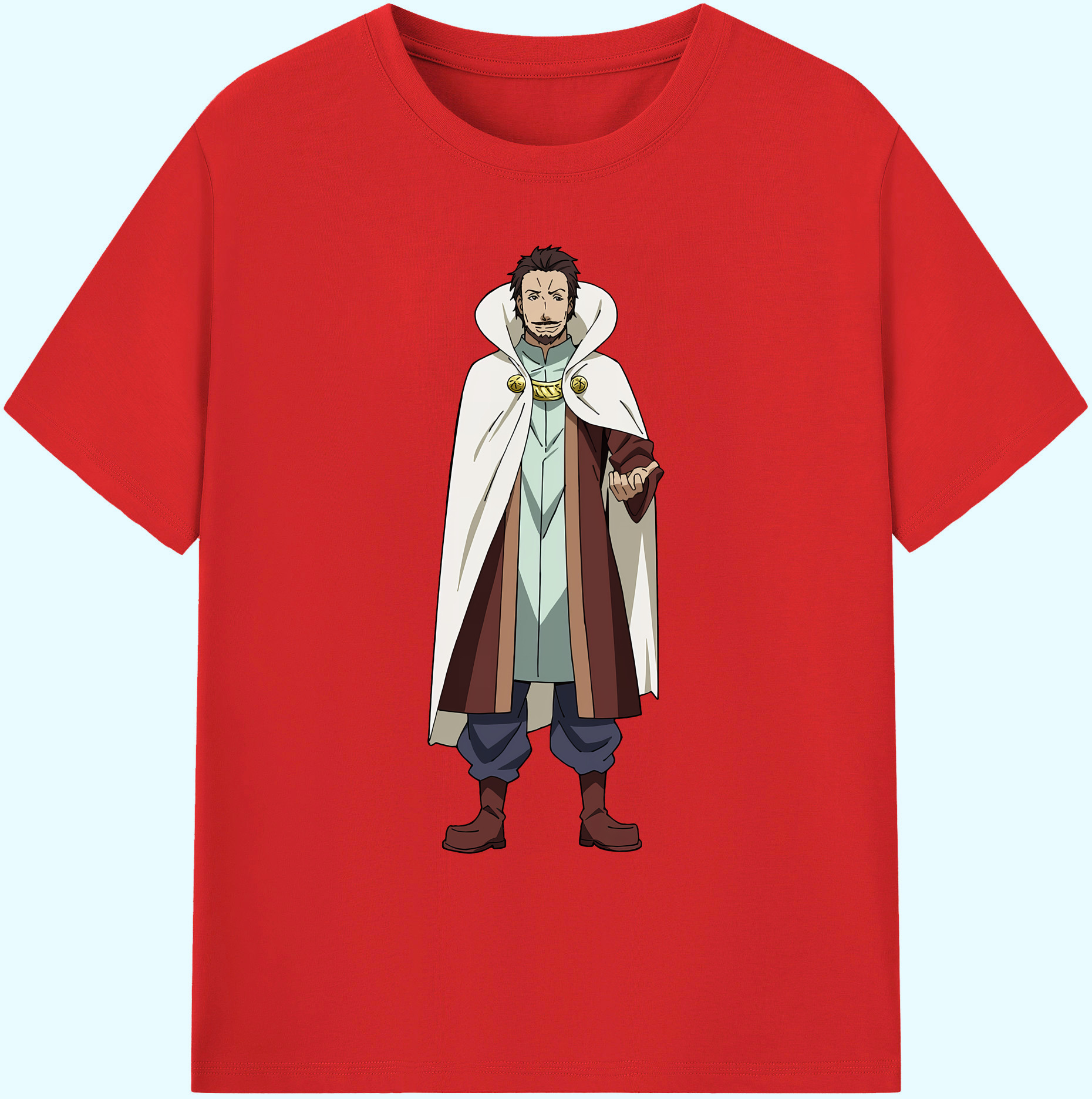 （画像用） 転スラ Regarding Reincarnated to Slime 綿100％ メンズ半袖Tシャツ｜肌触りやわらか＆通気性