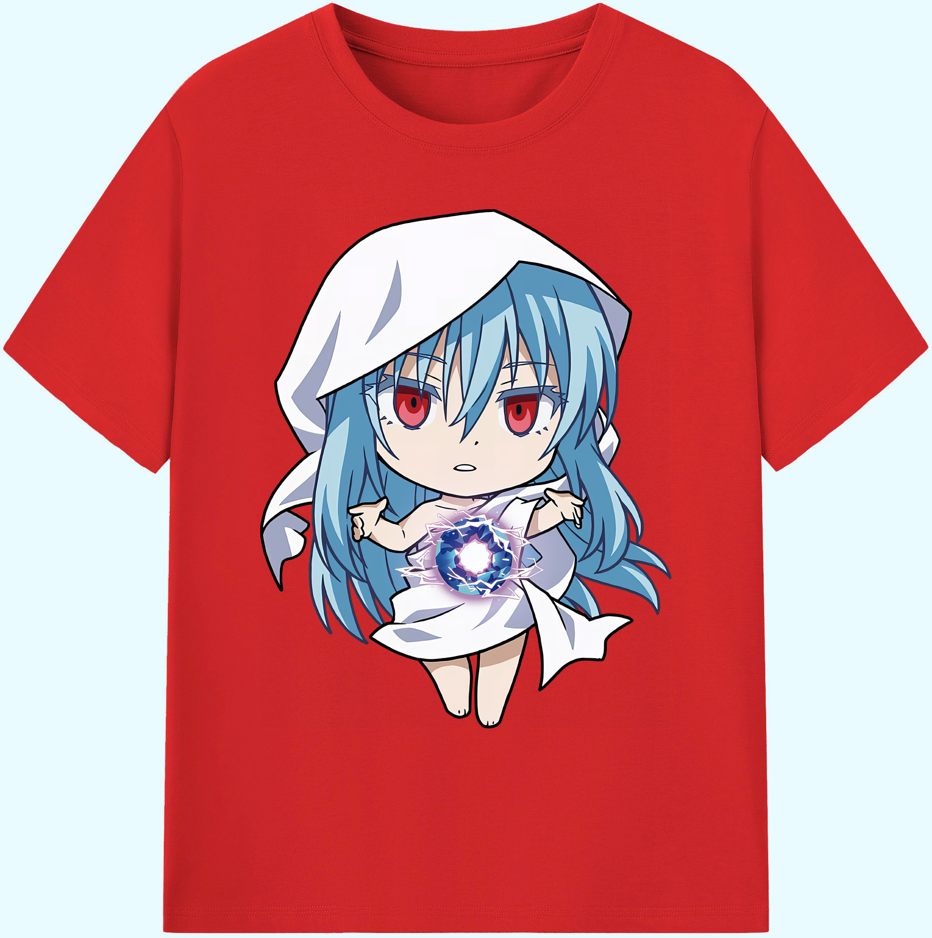 （画像用） 転スラ Regarding Reincarnated to Slime 綿100％ メンズ半袖Tシャツ｜肌触りやわらか＆通気性