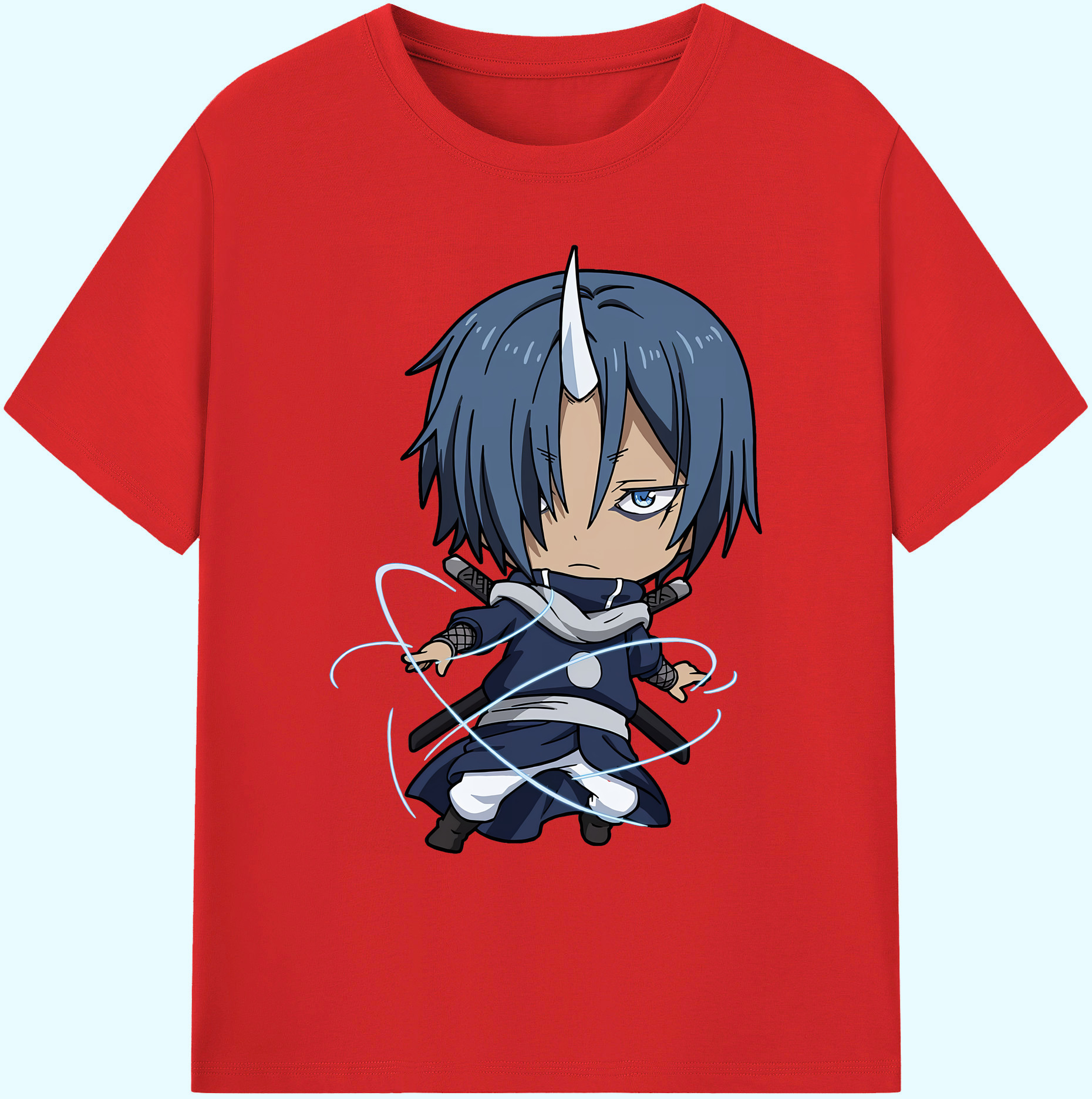 （画像用） 転スラ Regarding Reincarnated to Slime 綿100％ メンズ半袖Tシャツ｜肌触りやわらか＆通気性