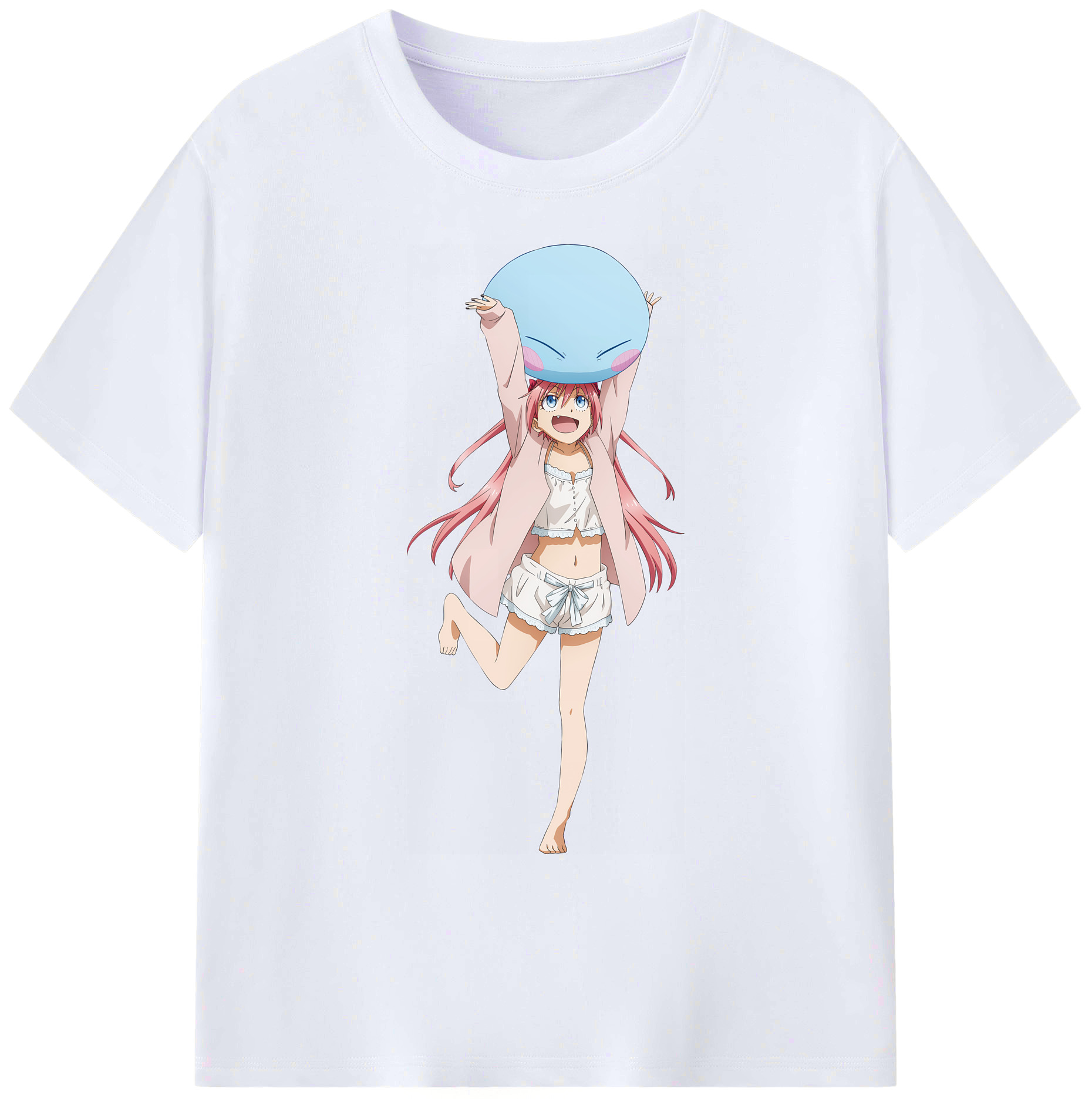 （画像用） 転スラ Regarding Reincarnated to Slime 綿100％ メンズ半袖Tシャツ｜肌触りやわらか＆通気性