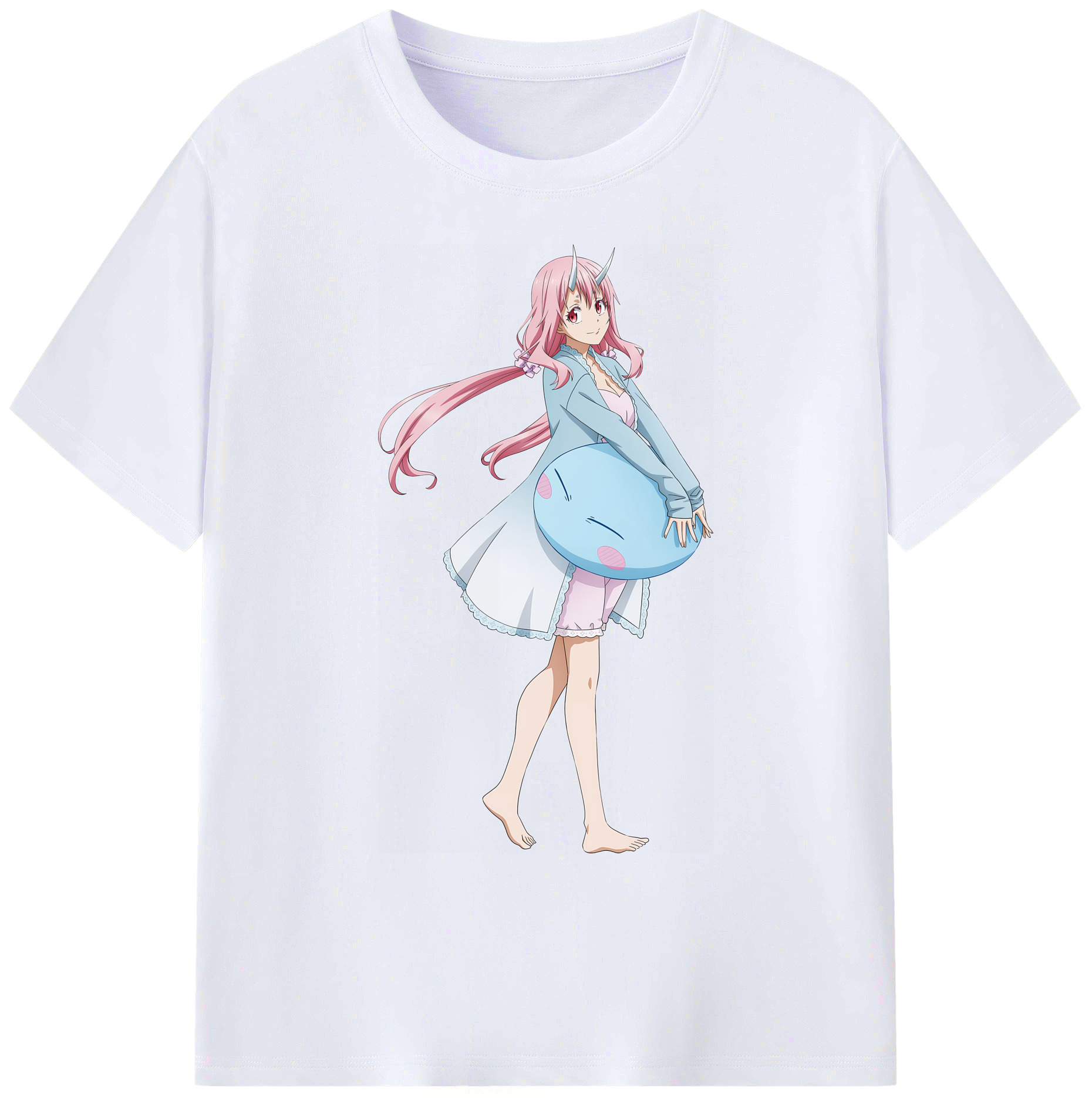 （画像用） 転スラ Regarding Reincarnated to Slime 綿100％ メンズ半袖Tシャツ｜肌触りやわらか＆通気性