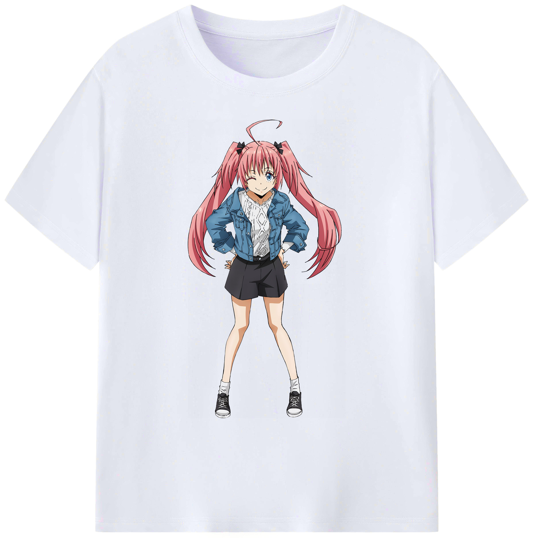 （画像用） 転スラ Regarding Reincarnated to Slime 綿100％ メンズ半袖Tシャツ｜肌触りやわらか＆通気性