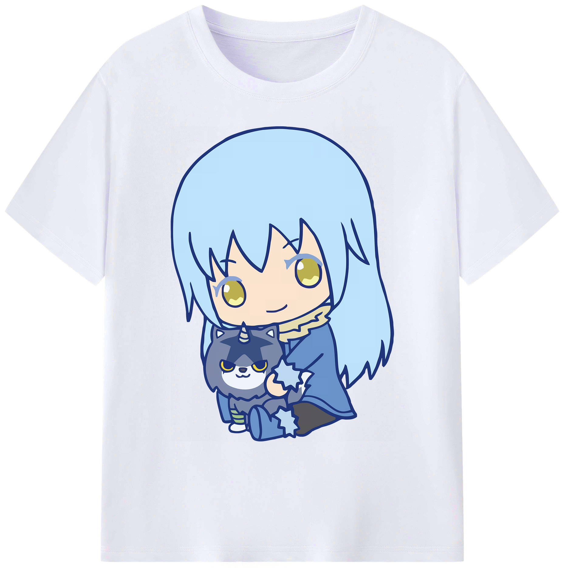 （画像用） 転スラ Regarding Reincarnated to Slime 綿100％ メンズ半袖Tシャツ｜肌触りやわらか＆通気性