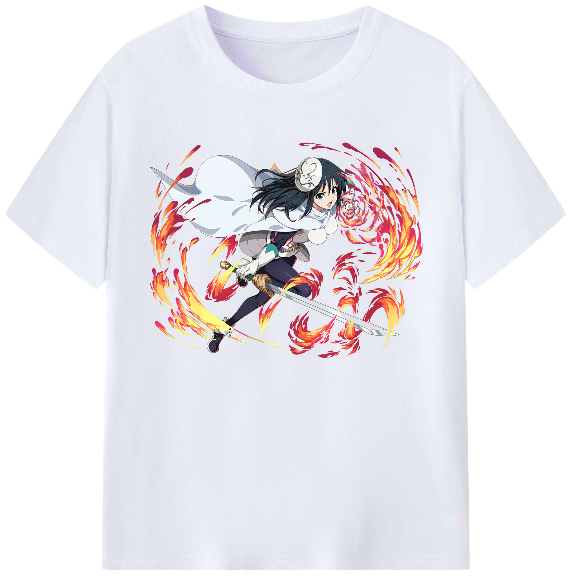 （画像用） 転スラ Regarding Reincarnated to Slime 綿100％ メンズ半袖Tシャツ｜肌触りやわらか＆通気性