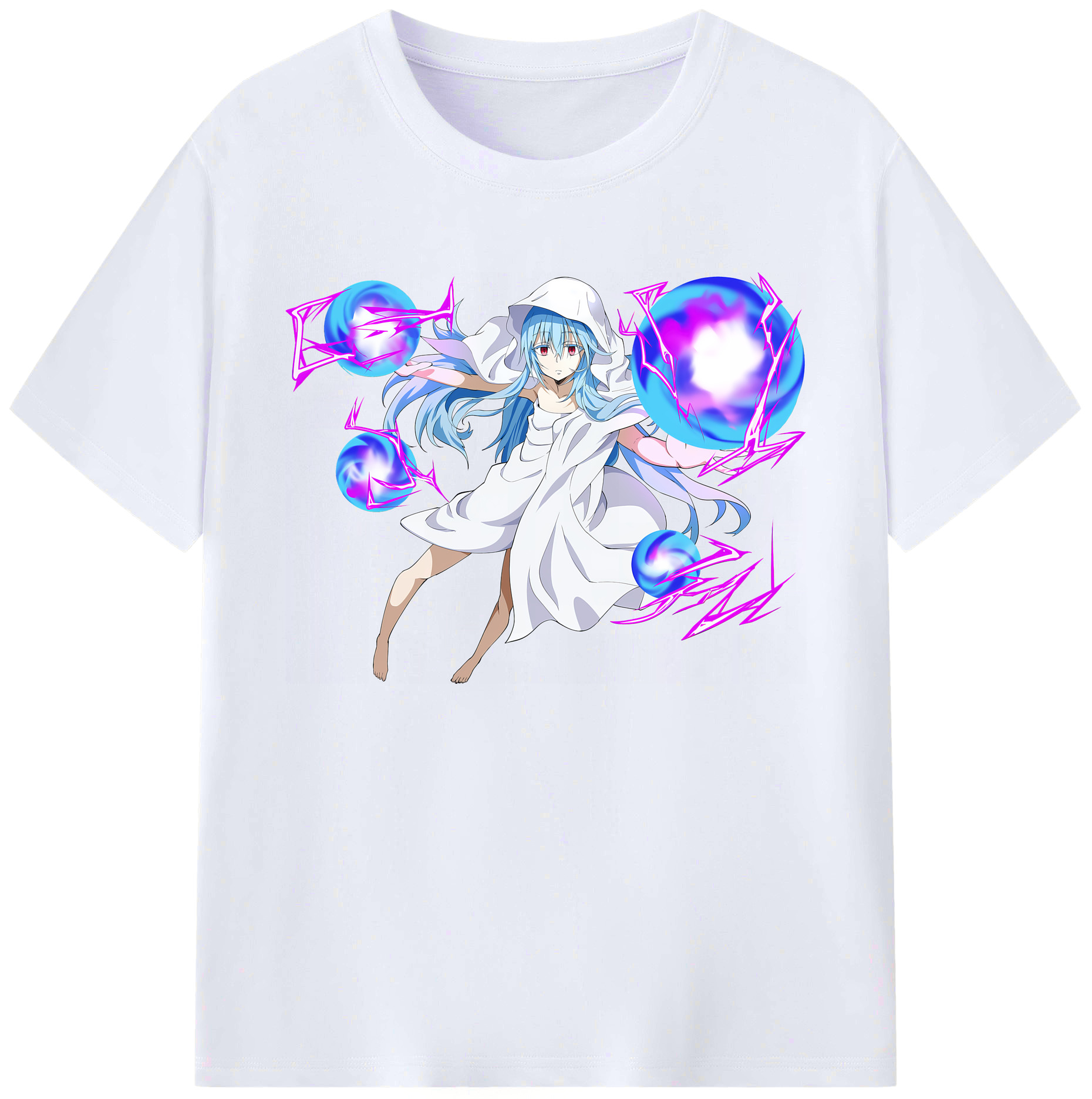 （画像用） 転スラ Regarding Reincarnated to Slime 綿100％ メンズ半袖Tシャツ｜肌触りやわらか＆通気性