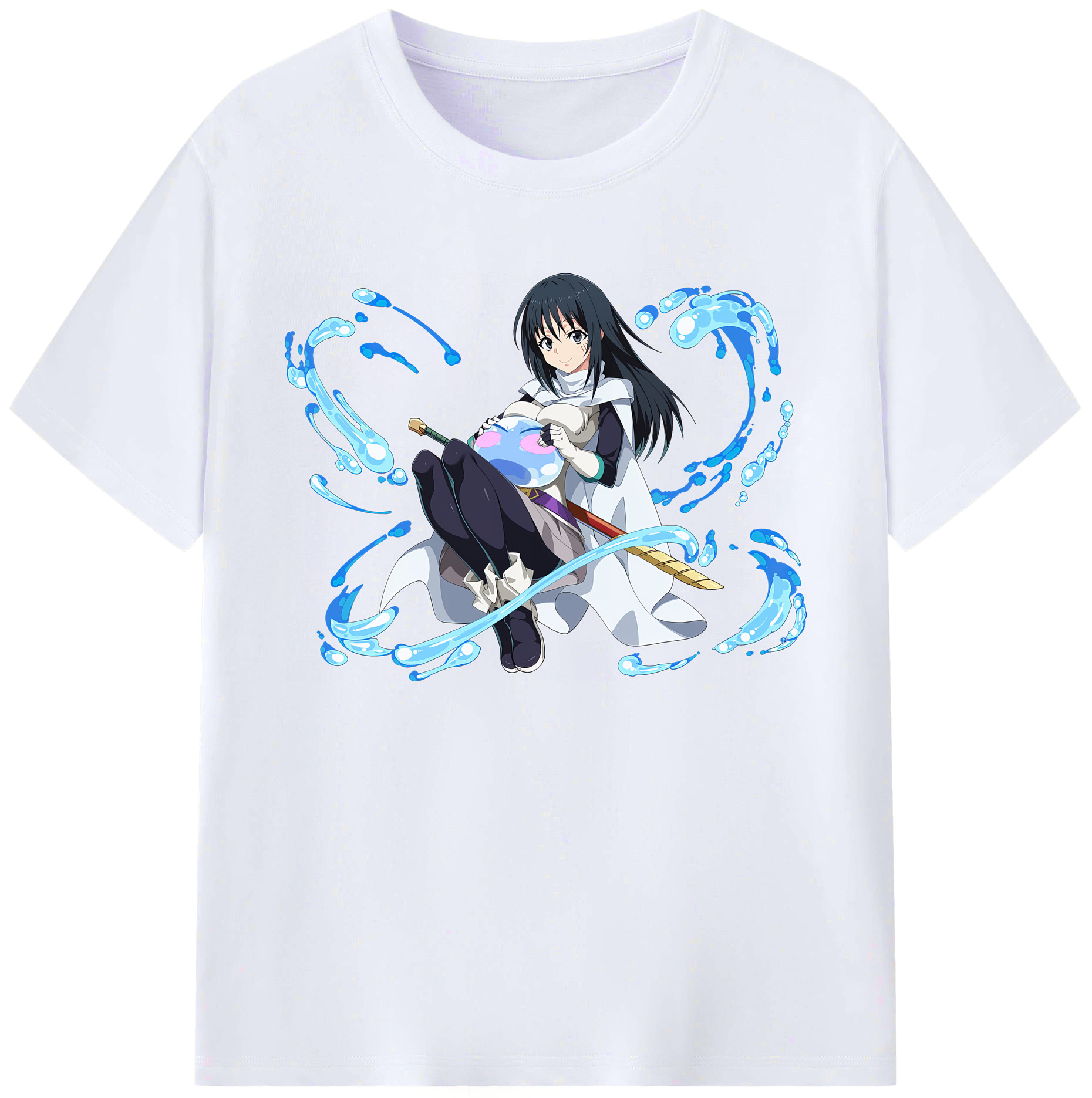 （画像用） 転スラ Regarding Reincarnated to Slime 綿100％ メンズ半袖Tシャツ｜肌触りやわらか＆通気性