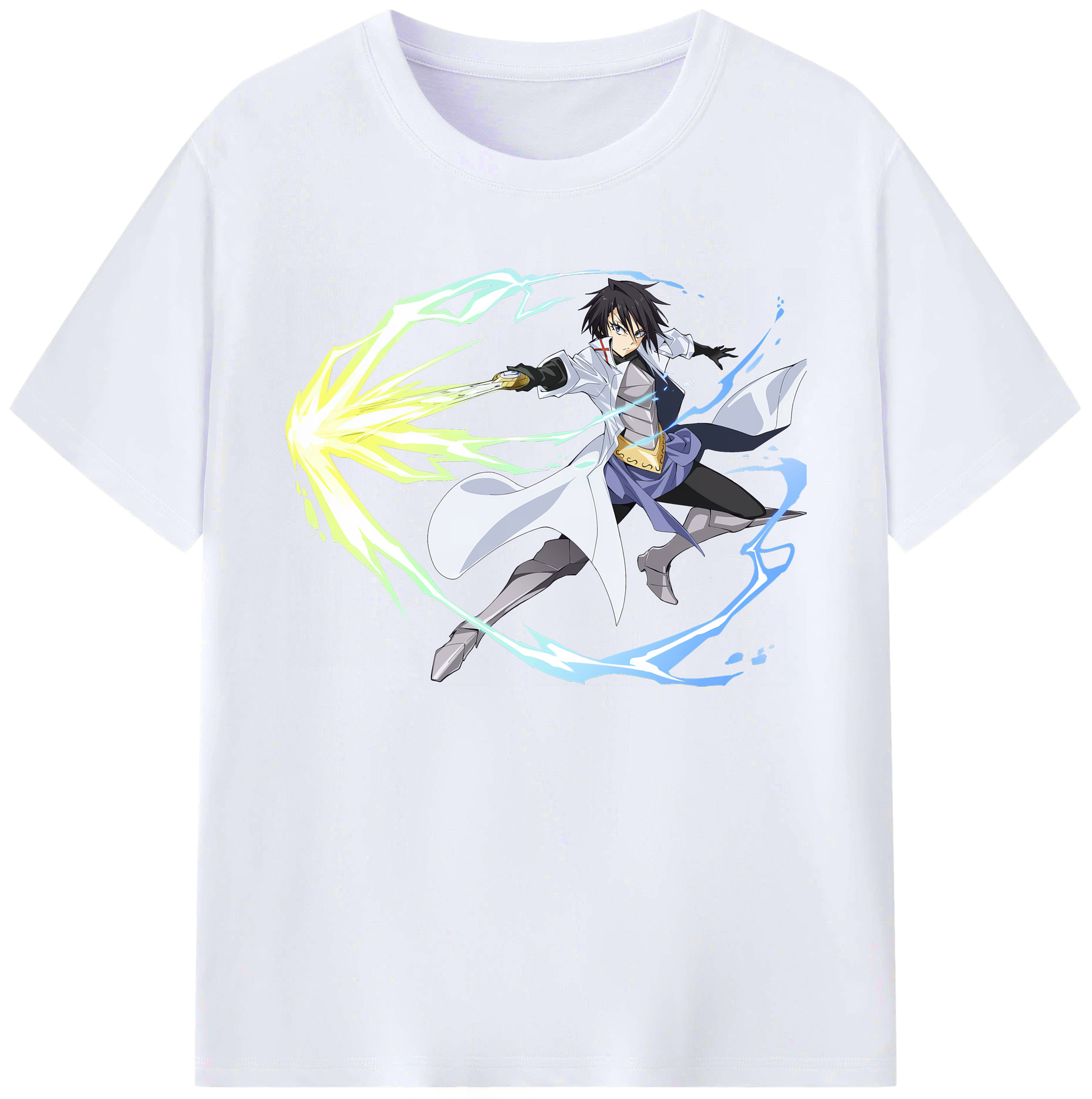 （画像用） 転スラ Regarding Reincarnated to Slime 綿100％ メンズ半袖Tシャツ｜肌触りやわらか＆通気性