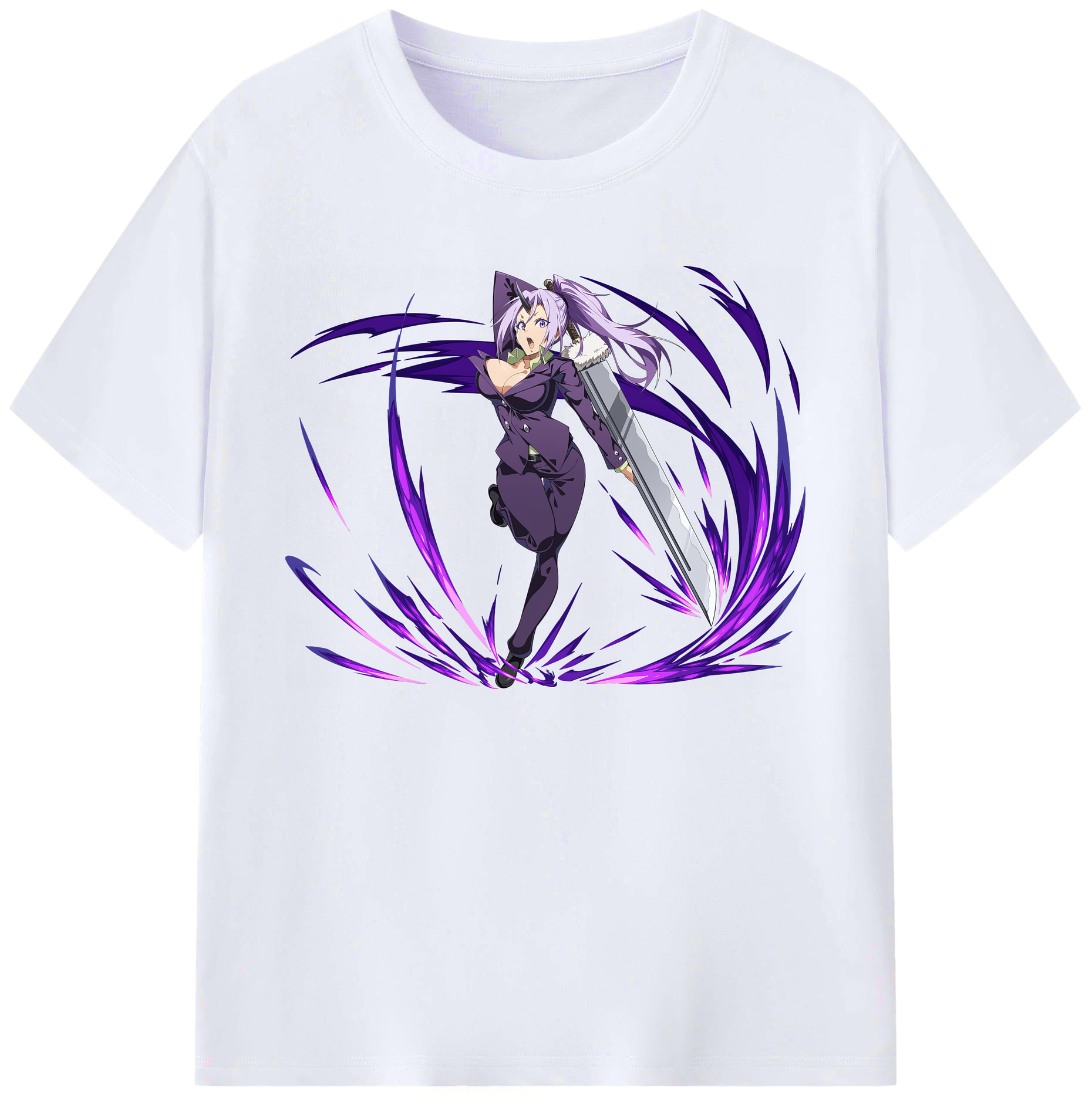 （画像用） 転スラ Regarding Reincarnated to Slime 綿100％ メンズ半袖Tシャツ｜肌触りやわらか＆通気性