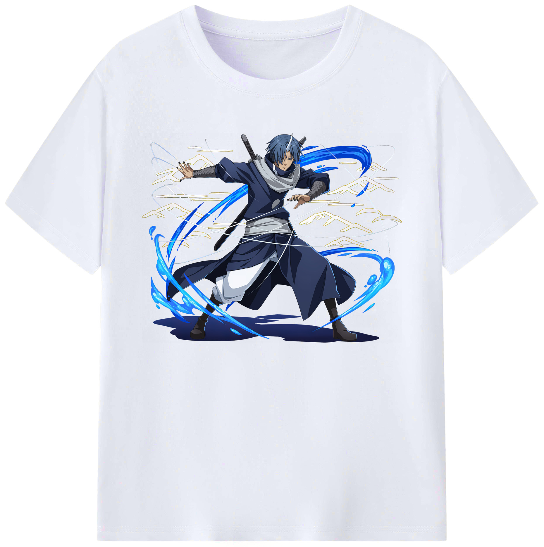 （画像用） 転スラ Regarding Reincarnated to Slime 綿100％ メンズ半袖Tシャツ｜肌触りやわらか＆通気性