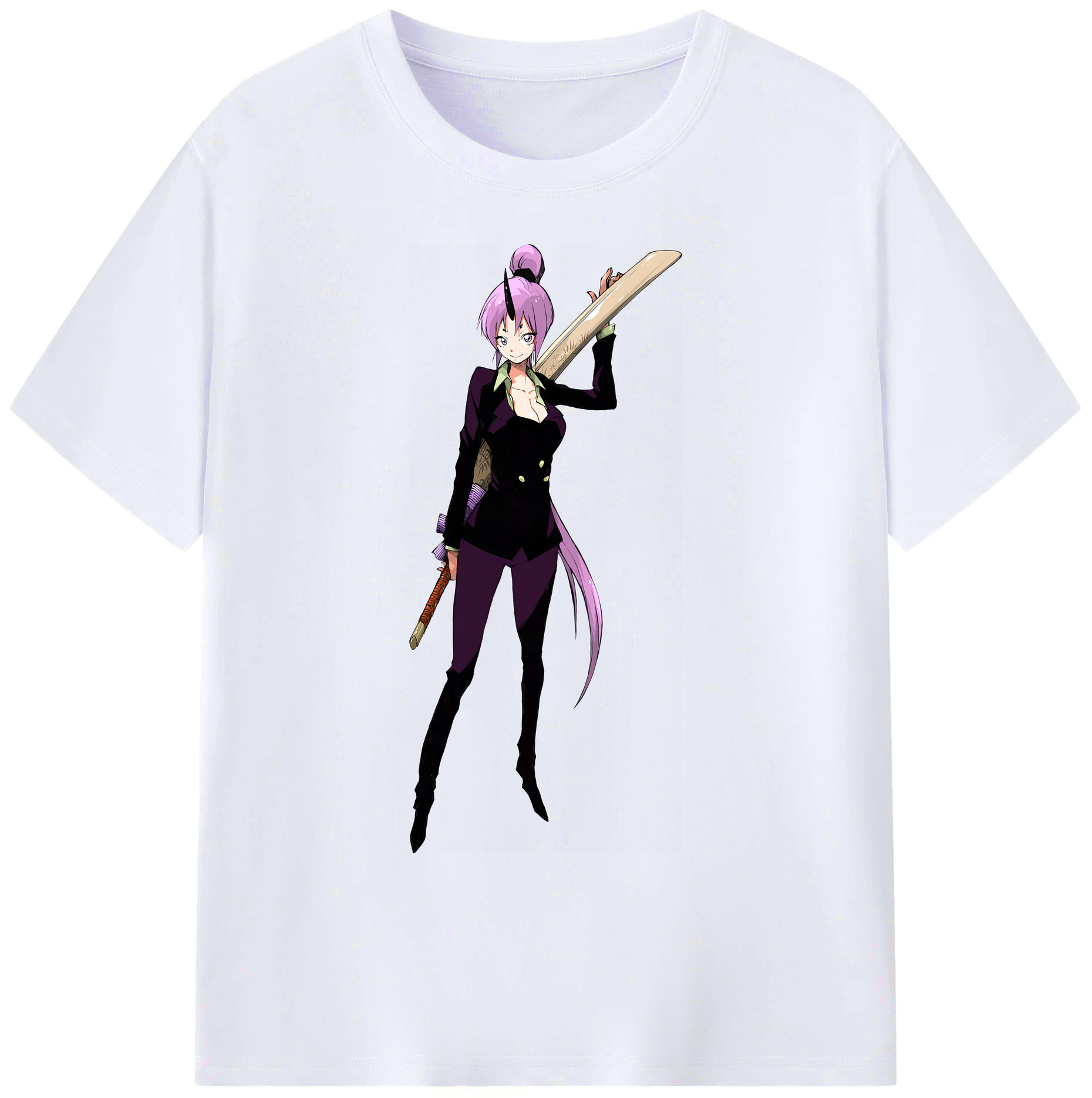 （画像用） 転スラ Regarding Reincarnated to Slime 綿100％ メンズ半袖Tシャツ｜肌触りやわらか＆通気性