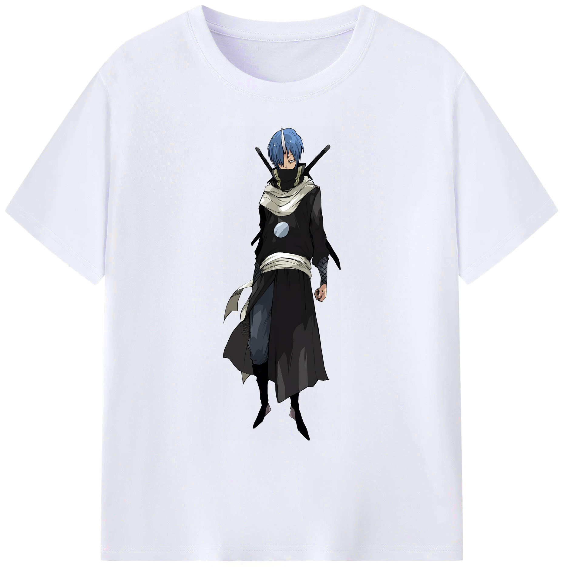 （画像用） 転スラ Regarding Reincarnated to Slime 綿100％ メンズ半袖Tシャツ｜肌触りやわらか＆通気性