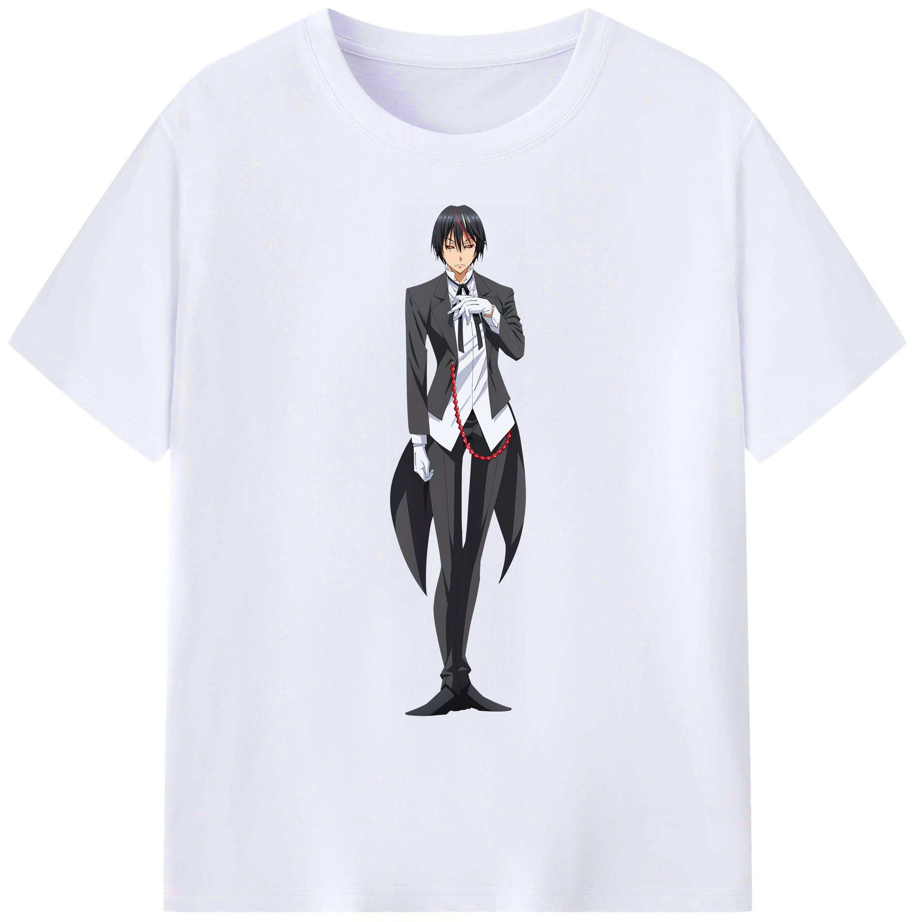 （画像用） 転スラ Regarding Reincarnated to Slime 綿100％ メンズ半袖Tシャツ｜肌触りやわらか＆通気性