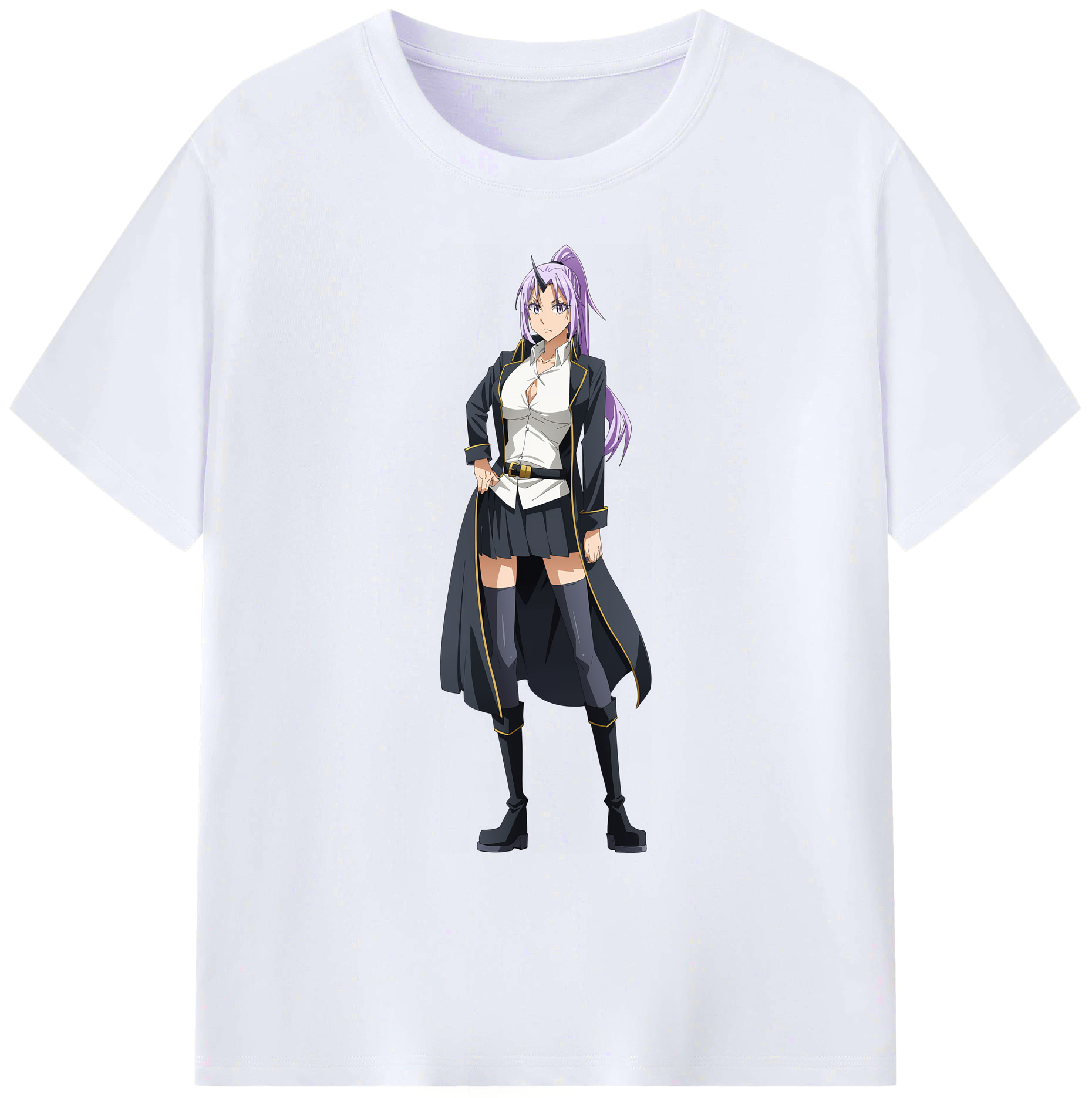 （画像用） 転スラ Regarding Reincarnated to Slime 綿100％ メンズ半袖Tシャツ｜肌触りやわらか＆通気性