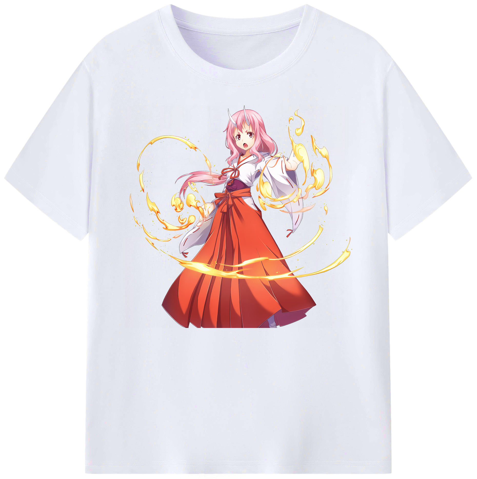 （画像用） 転スラ Regarding Reincarnated to Slime 綿100％ メンズ半袖Tシャツ｜肌触りやわらか＆通気性