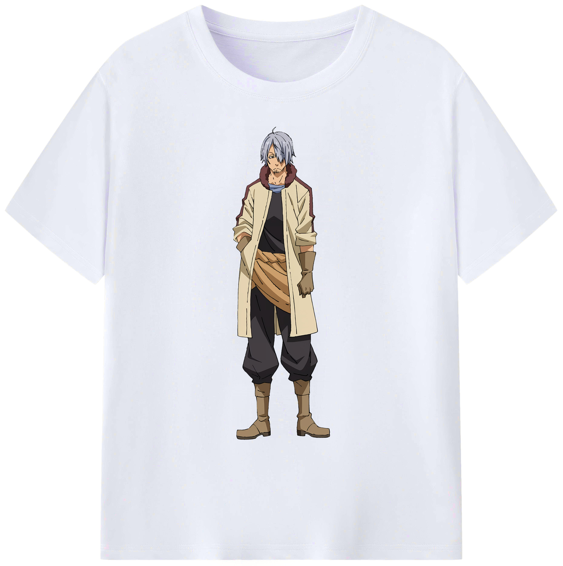 （画像用） 転スラ Regarding Reincarnated to Slime 綿100％ メンズ半袖Tシャツ｜肌触りやわらか＆通気性