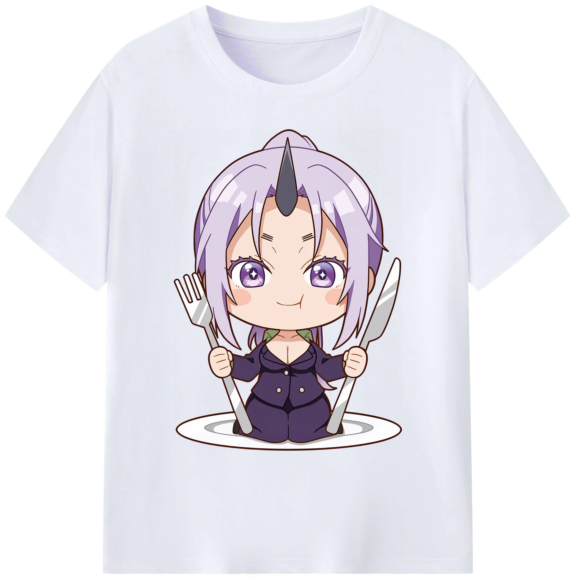 （画像用） 転スラ Regarding Reincarnated to Slime 綿100％ メンズ半袖Tシャツ｜肌触りやわらか＆通気性