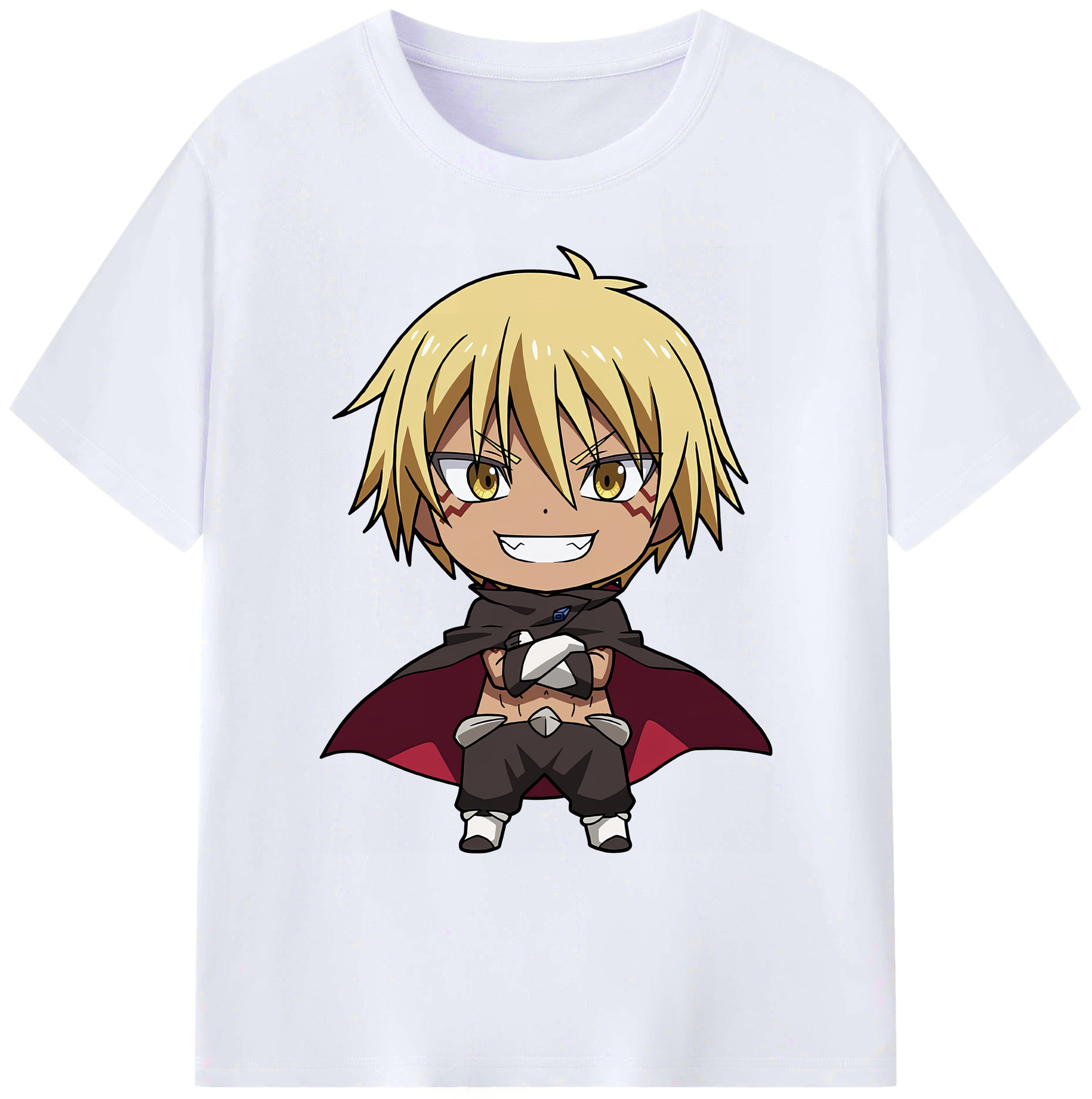 （画像用） 転スラ Regarding Reincarnated to Slime 綿100％ メンズ半袖Tシャツ｜肌触りやわらか＆通気性