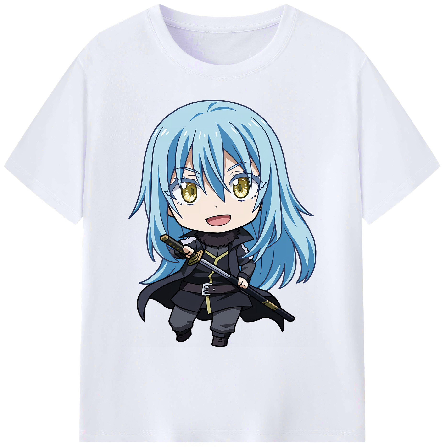（画像用） 転スラ Regarding Reincarnated to Slime 綿100％ メンズ半袖Tシャツ｜肌触りやわらか＆通気性