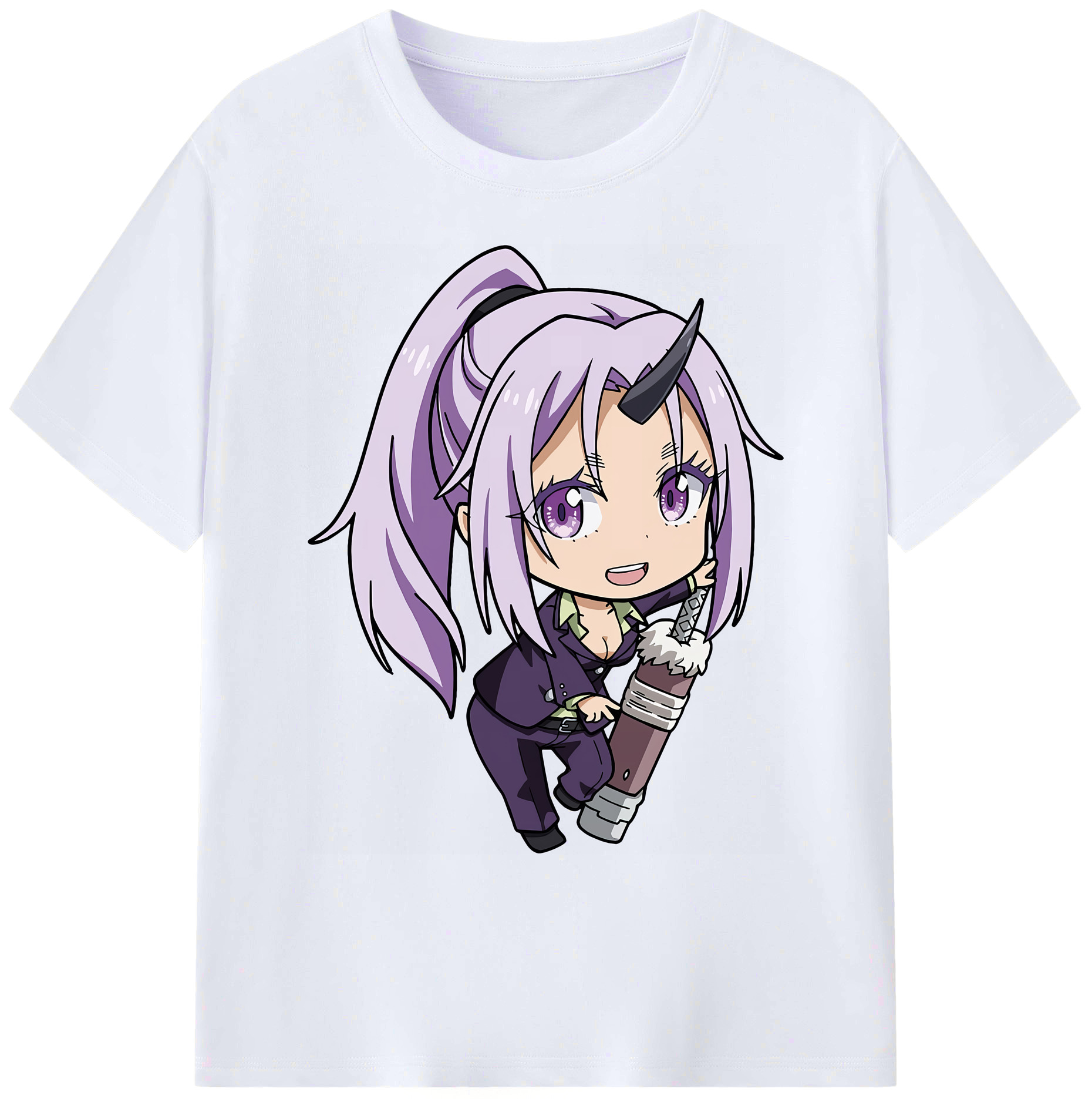 （画像用） 転スラ Regarding Reincarnated to Slime 綿100％ メンズ半袖Tシャツ｜肌触りやわらか＆通気性