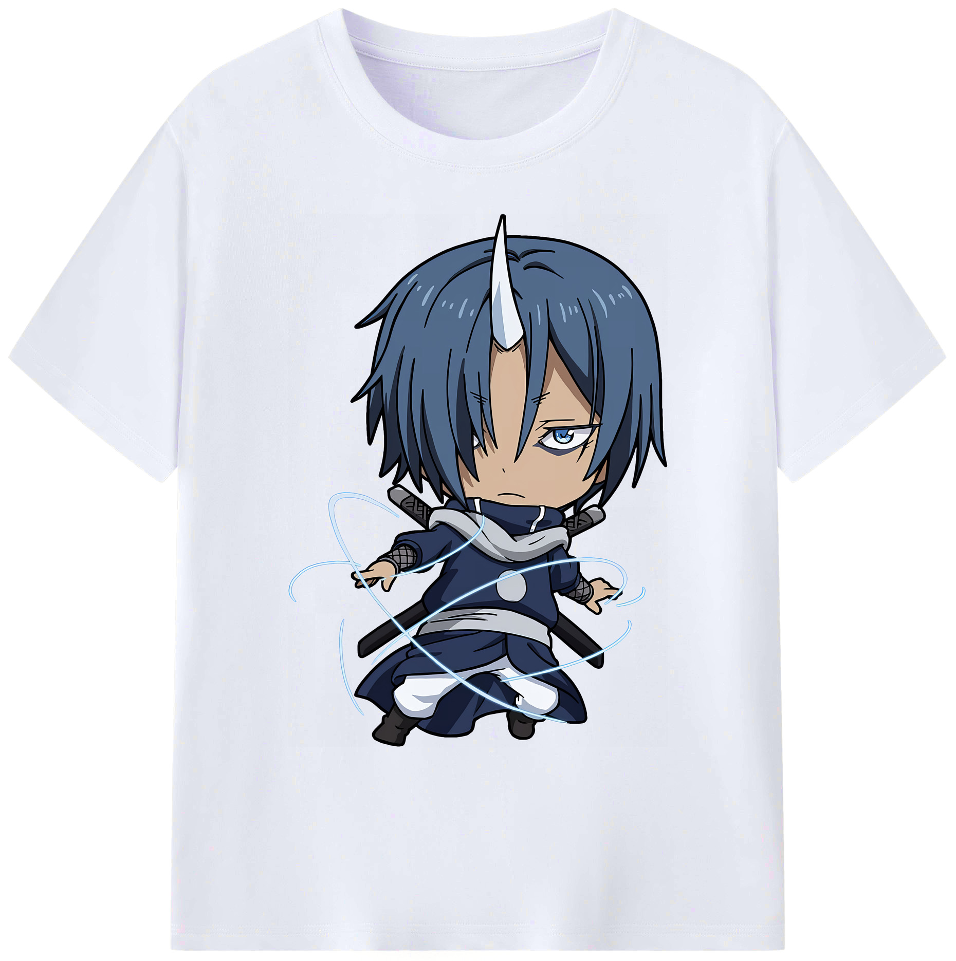（画像用） 転スラ Regarding Reincarnated to Slime 綿100％ メンズ半袖Tシャツ｜肌触りやわらか＆通気性