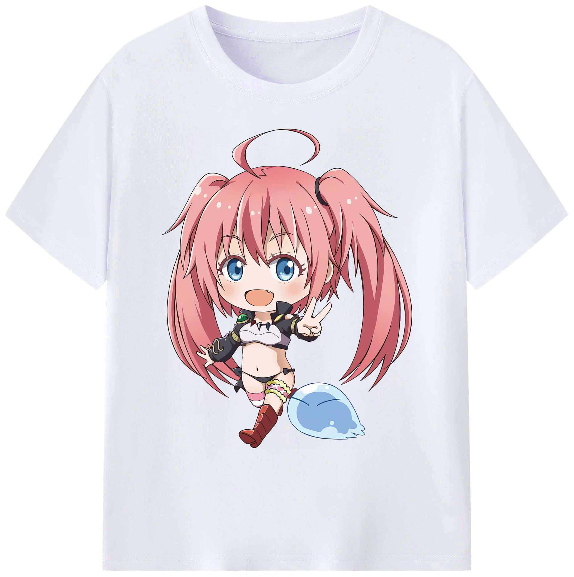 （画像用） 転スラ Regarding Reincarnated to Slime 綿100％ メンズ半袖Tシャツ｜肌触りやわらか＆通気性