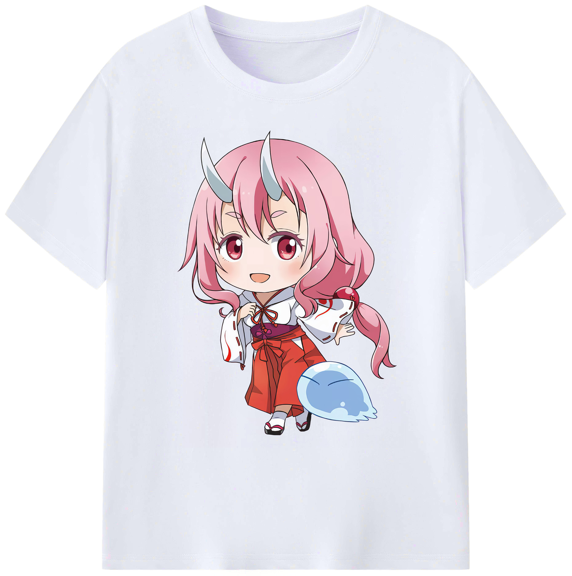 （画像用） 転スラ Regarding Reincarnated to Slime 綿100％ メンズ半袖Tシャツ｜肌触りやわらか＆通気性
