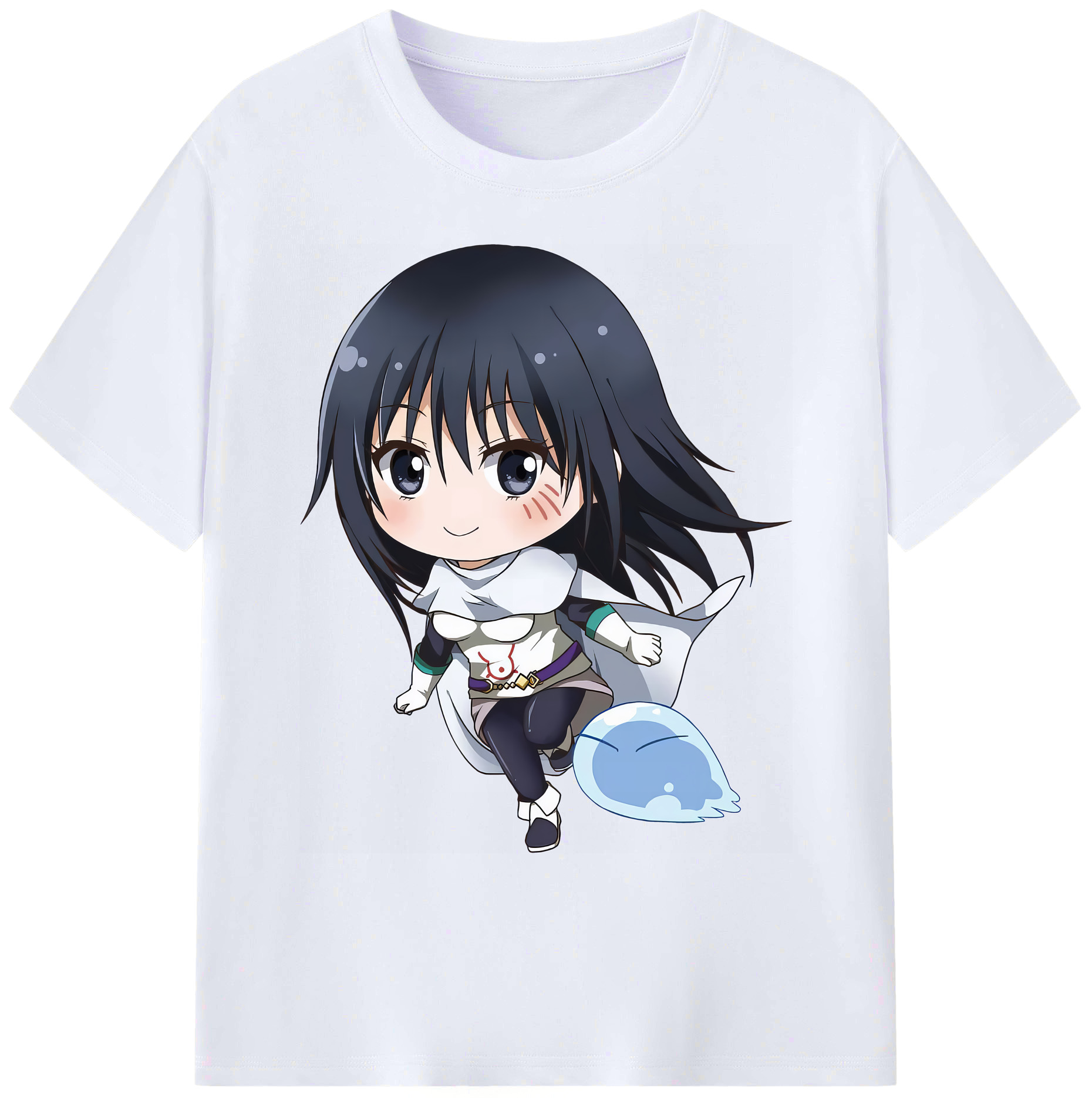 （画像用） 転スラ Regarding Reincarnated to Slime 綿100％ メンズ半袖Tシャツ｜肌触りやわらか＆通気性