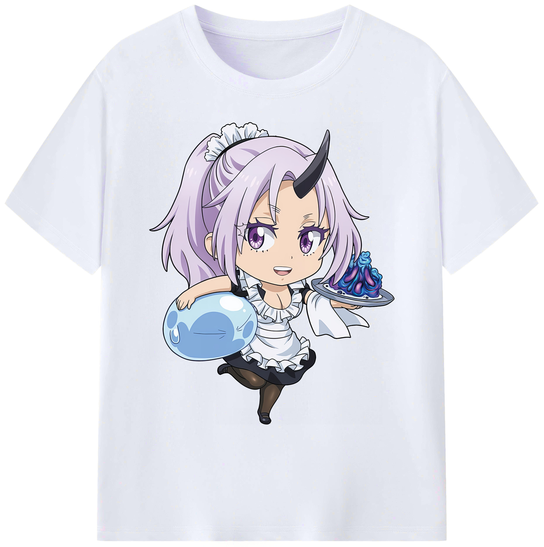 （画像用） 転スラ Regarding Reincarnated to Slime 綿100％ メンズ半袖Tシャツ｜肌触りやわらか＆通気性