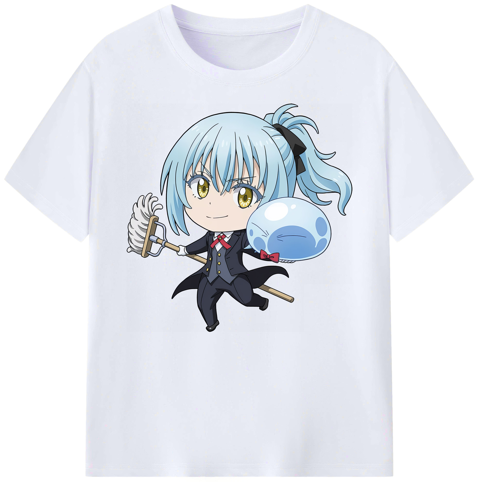 （画像用） 転スラ Regarding Reincarnated to Slime 綿100％ メンズ半袖Tシャツ｜肌触りやわらか＆通気性