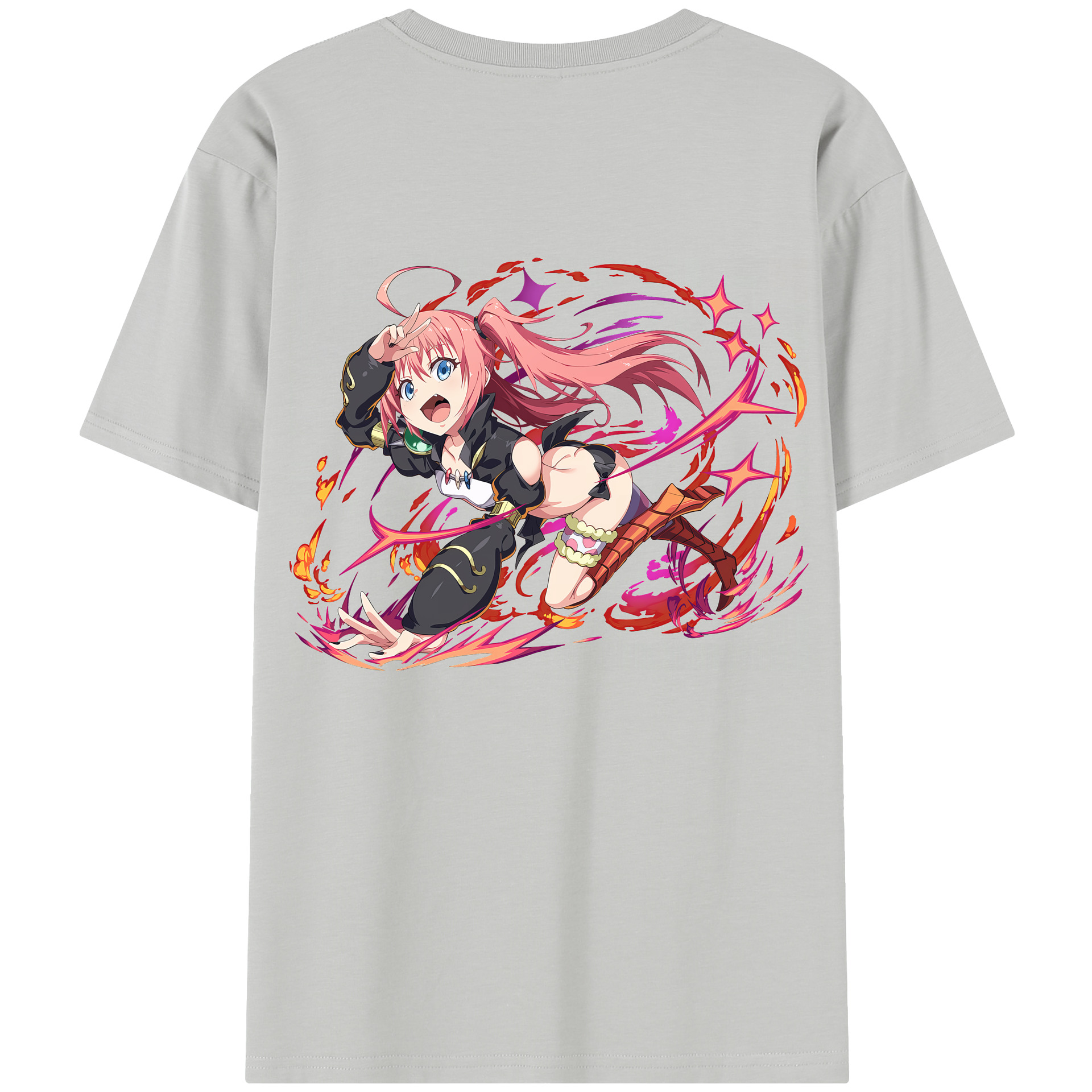 （画像用） 転スラ Regarding Reincarnated to Slime レディース半袖Tシャツ(バックプリント)