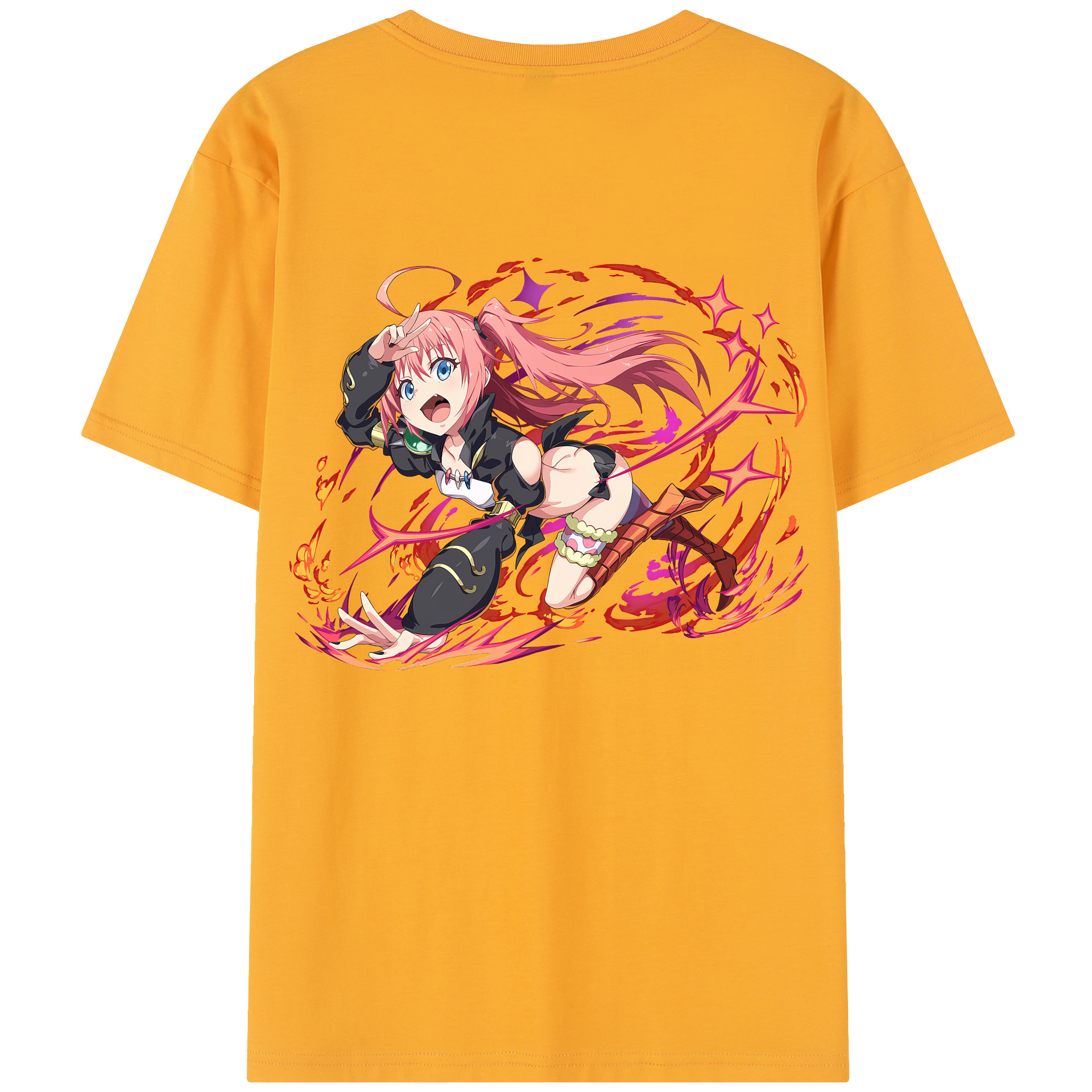 （画像用） 転スラ Regarding Reincarnated to Slime レディース半袖Tシャツ(バックプリント)