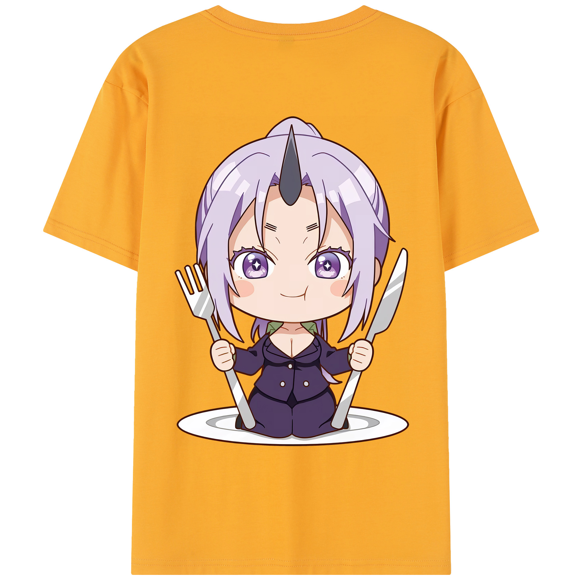 （画像用） 転スラ Regarding Reincarnated to Slime レディース半袖Tシャツ(バックプリント)