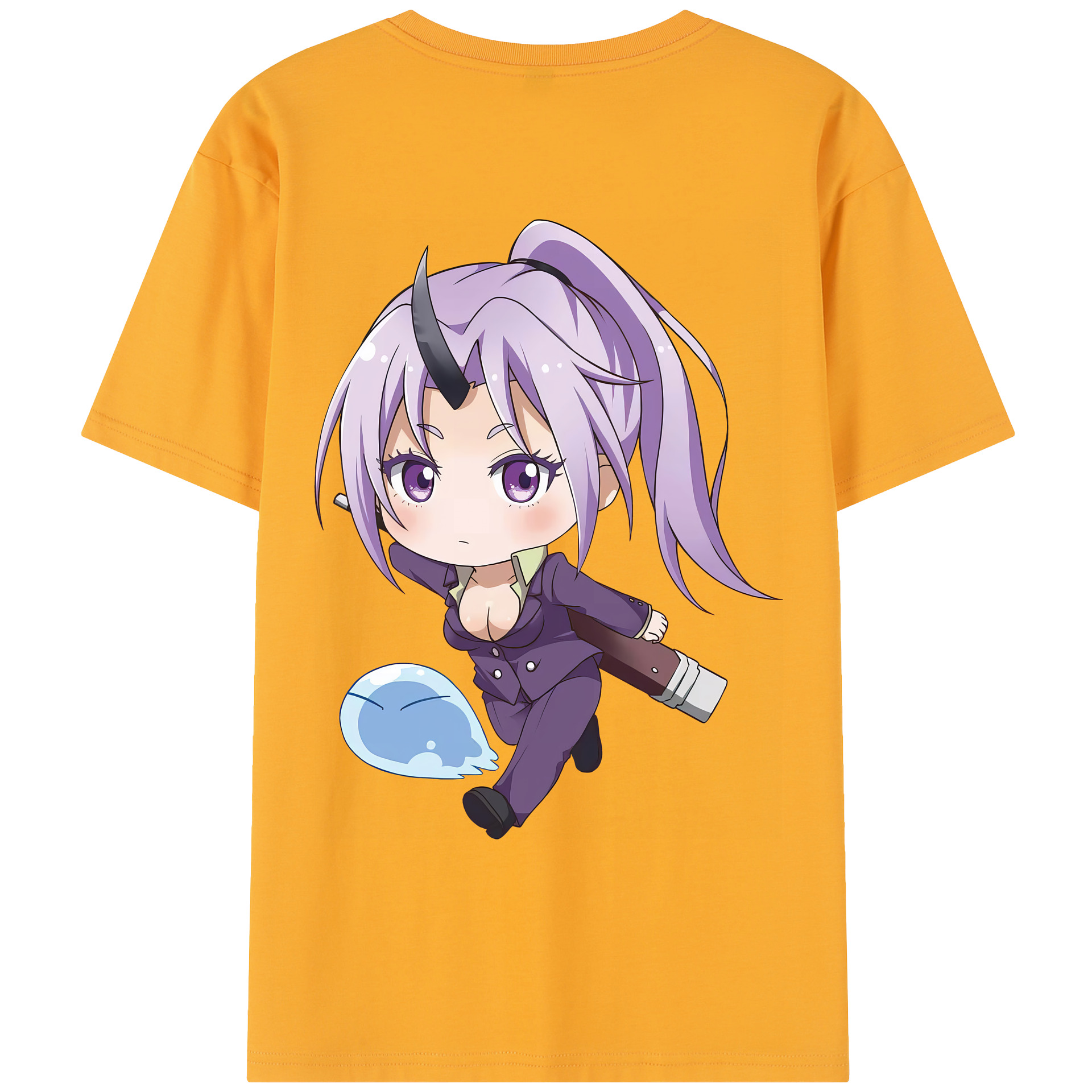 （画像用） 転スラ Regarding Reincarnated to Slime レディース半袖Tシャツ(バックプリント)