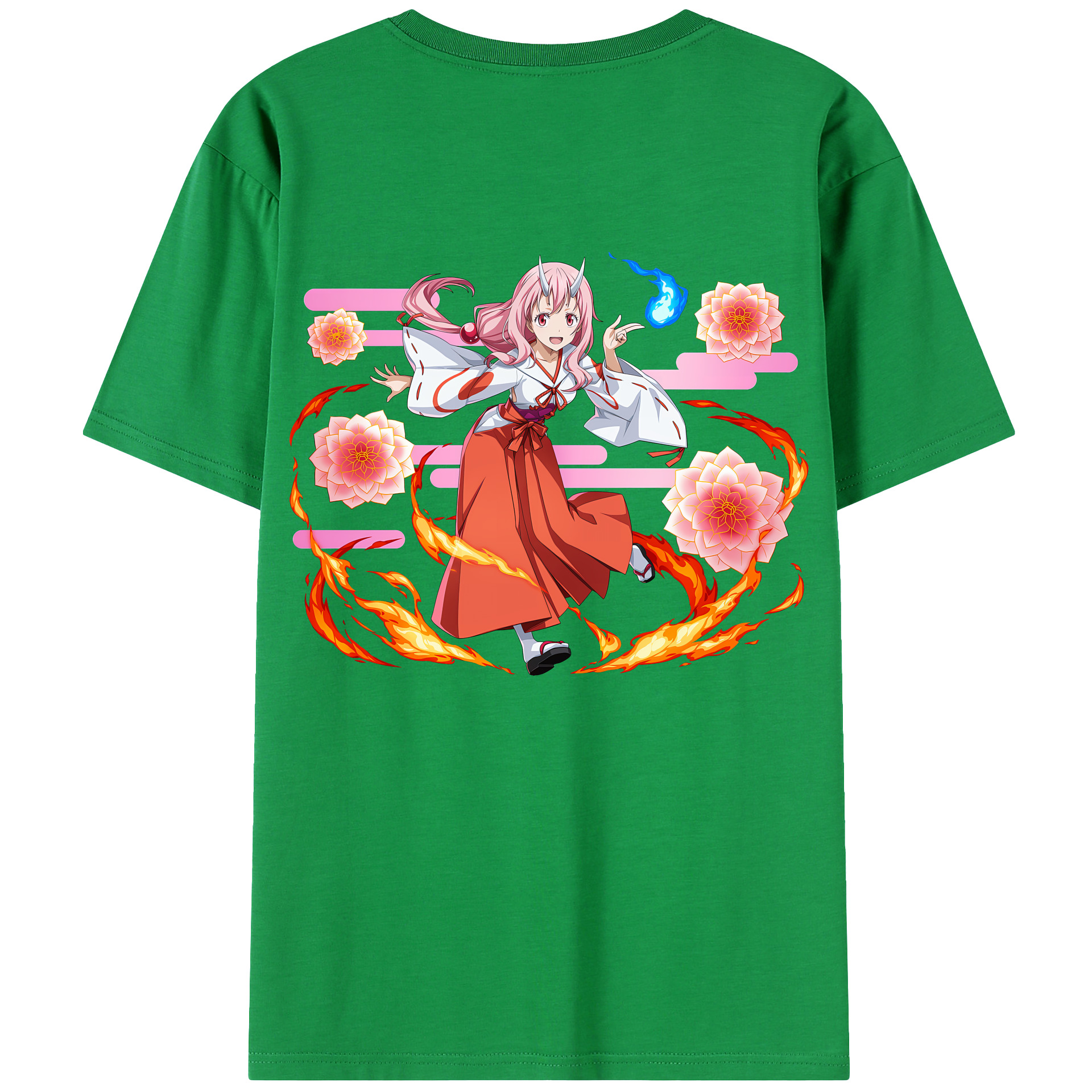 （画像用） 転スラ Regarding Reincarnated to Slime レディース半袖Tシャツ(バックプリント)