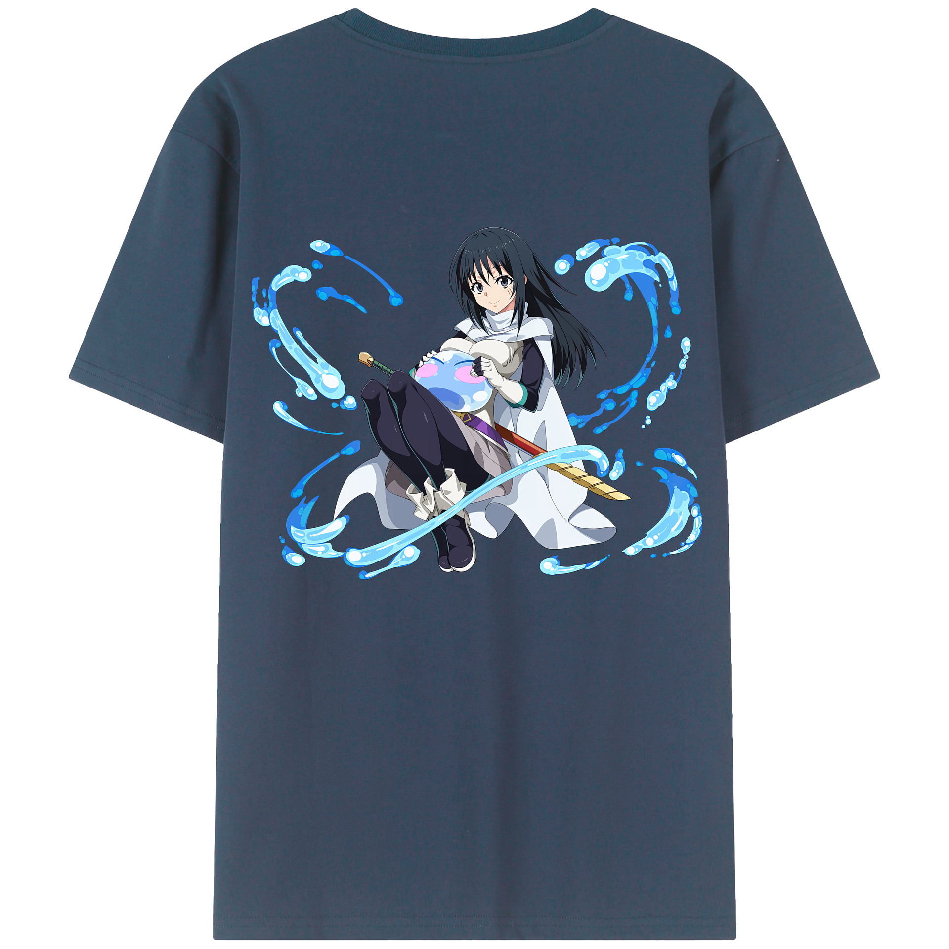 （画像用） 転スラ Regarding Reincarnated to Slime レディース半袖Tシャツ(バックプリント)