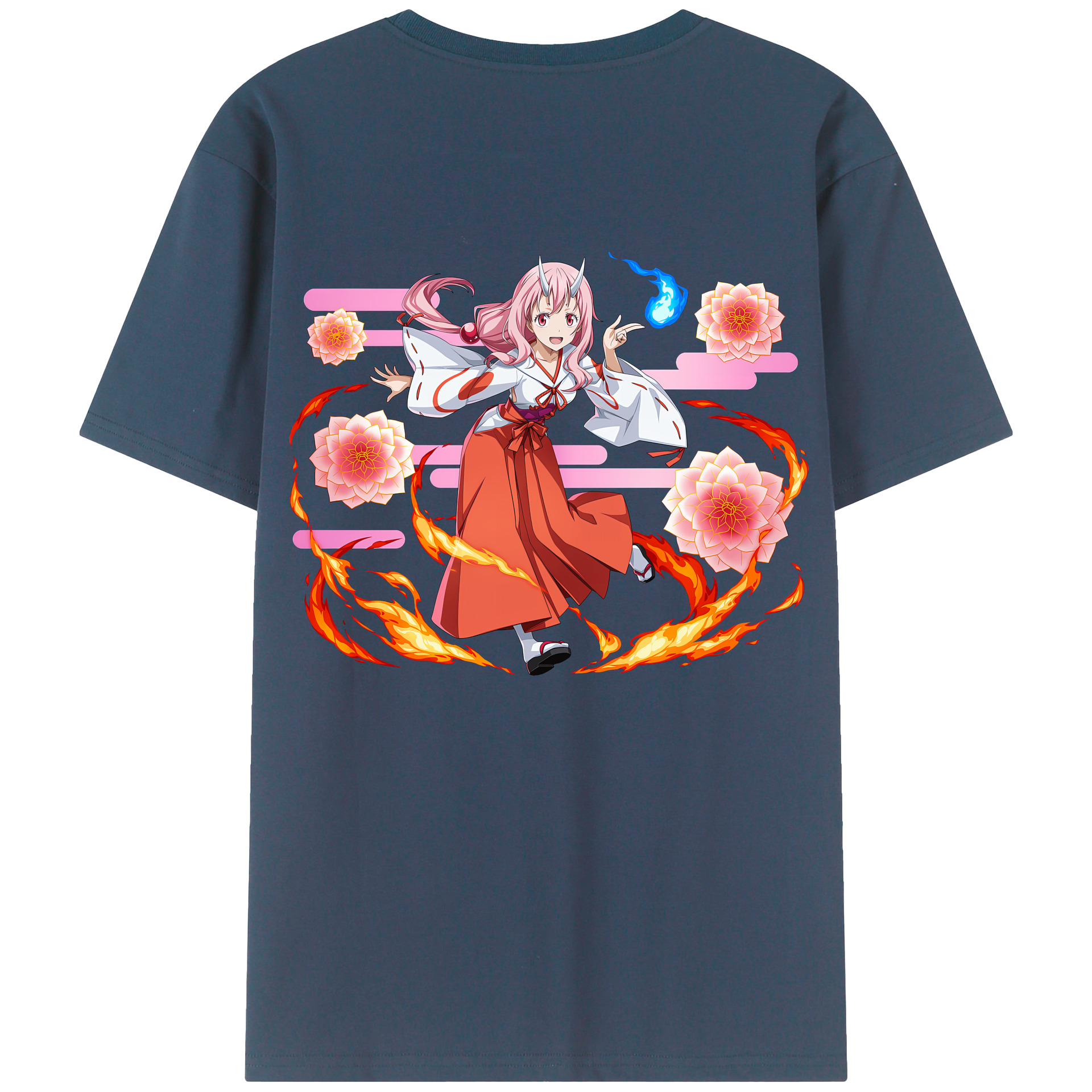 （画像用） 転スラ Regarding Reincarnated to Slime レディース半袖Tシャツ(バックプリント)