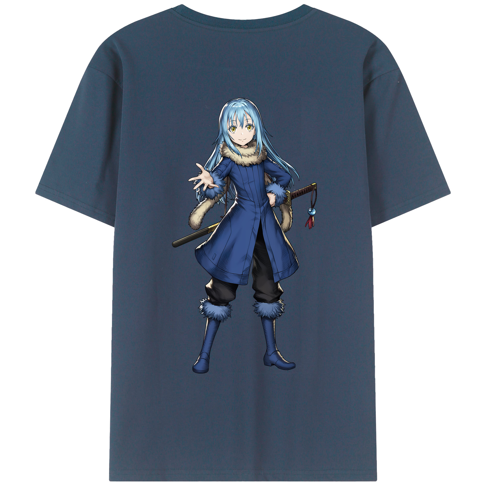 （画像用） 転スラ Regarding Reincarnated to Slime レディース半袖Tシャツ(バックプリント)