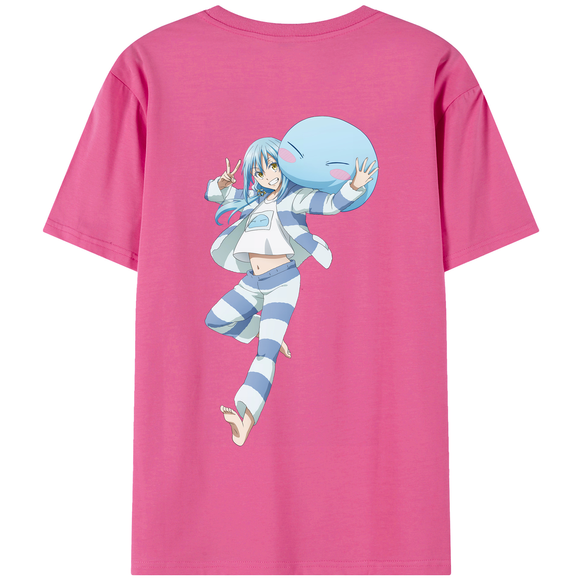 （画像用） 転スラ Regarding Reincarnated to Slime レディース半袖Tシャツ(バックプリント)