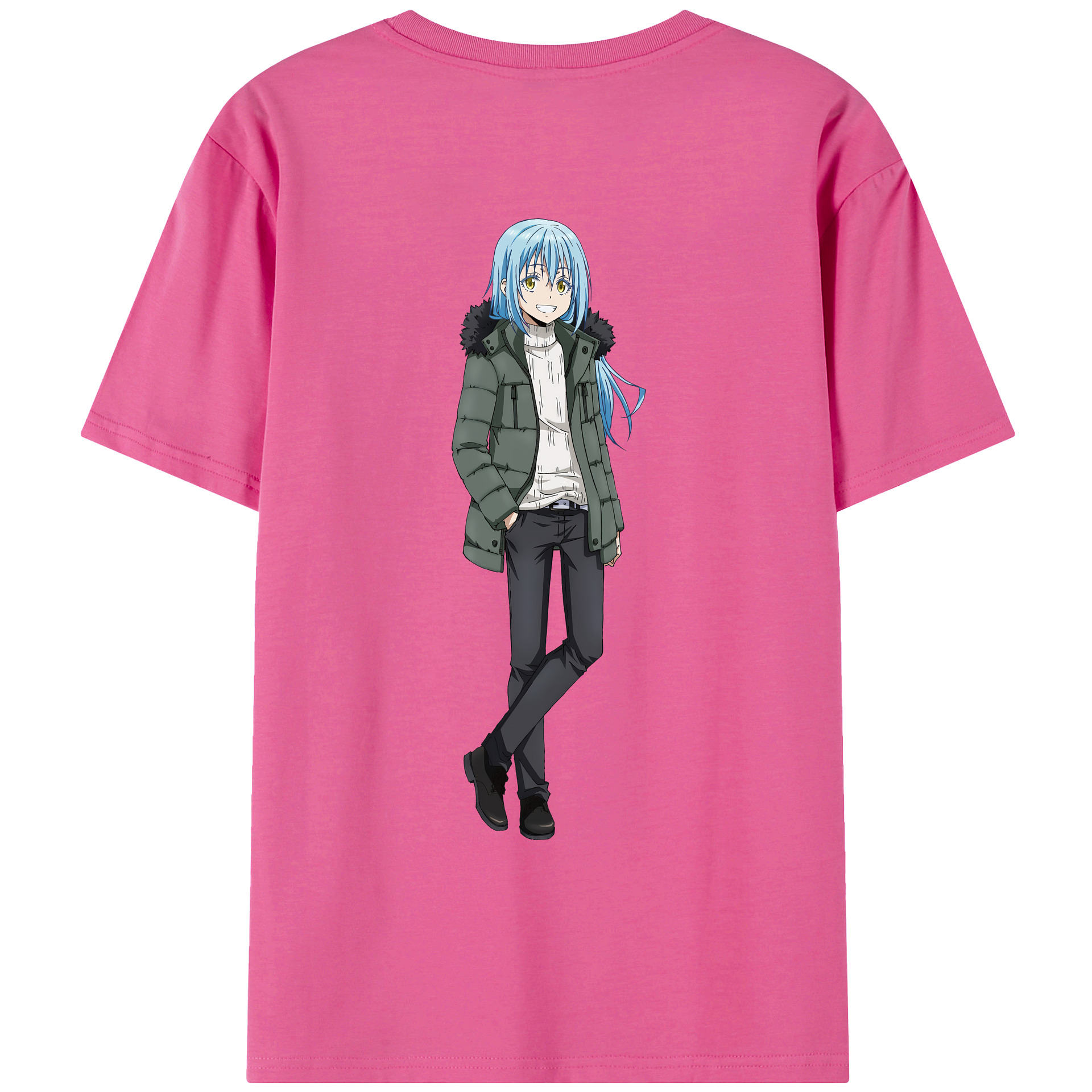 （画像用） 転スラ Regarding Reincarnated to Slime レディース半袖Tシャツ(バックプリント)