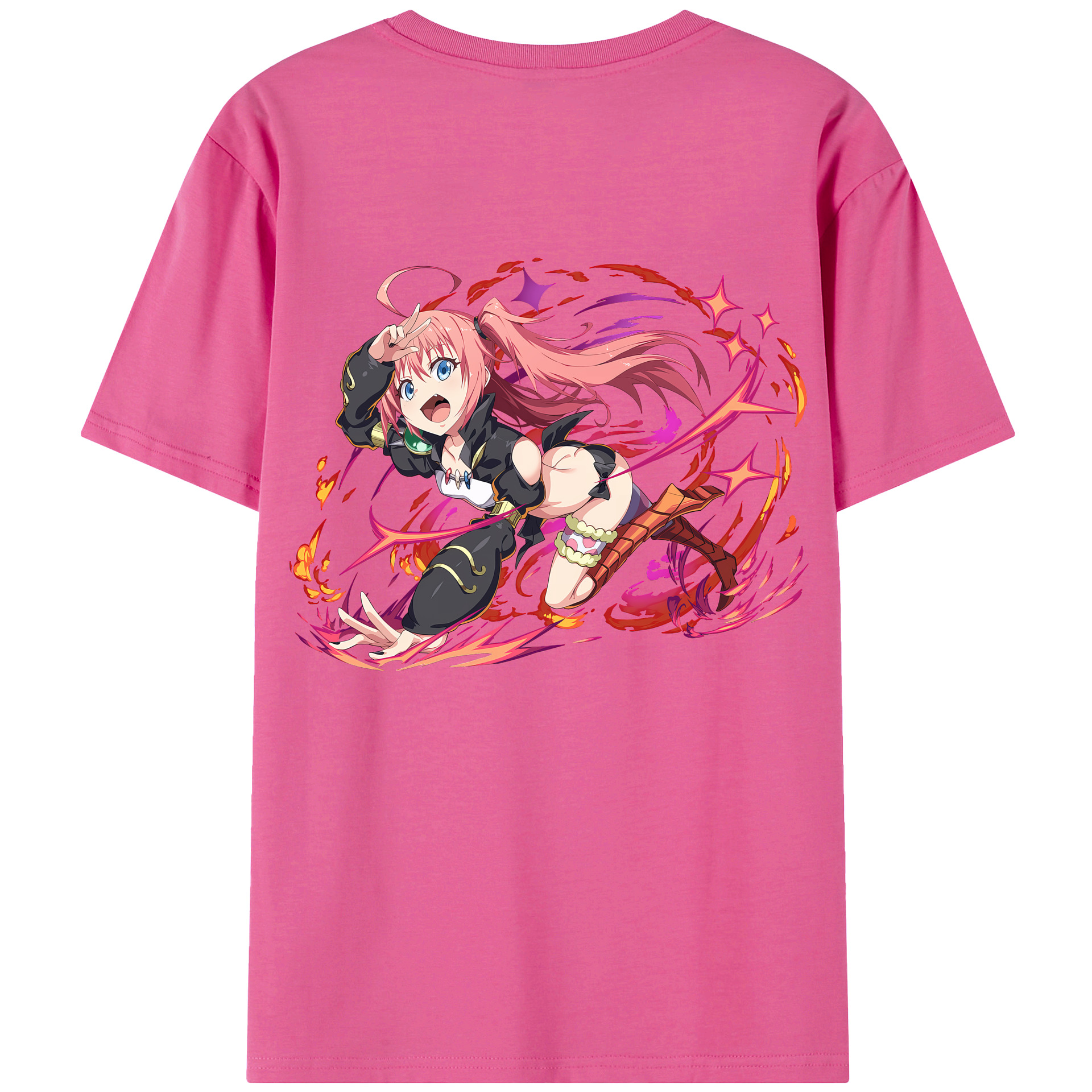 （画像用） 転スラ Regarding Reincarnated to Slime レディース半袖Tシャツ(バックプリント)