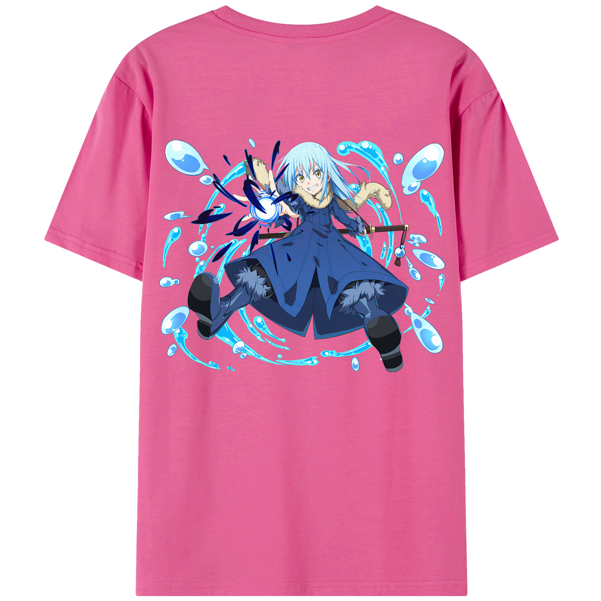 （画像用） 転スラ Regarding Reincarnated to Slime レディース半袖Tシャツ(バックプリント)