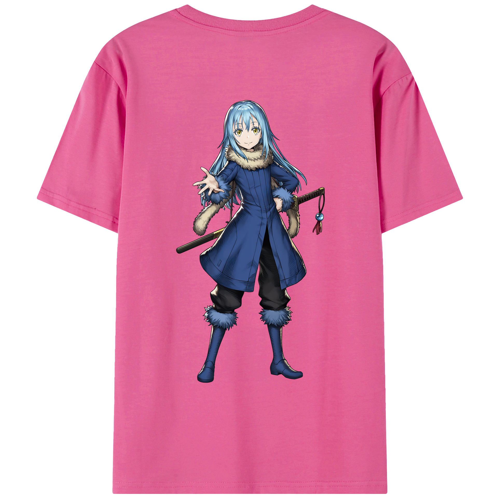（画像用） 転スラ Regarding Reincarnated to Slime レディース半袖Tシャツ(バックプリント)