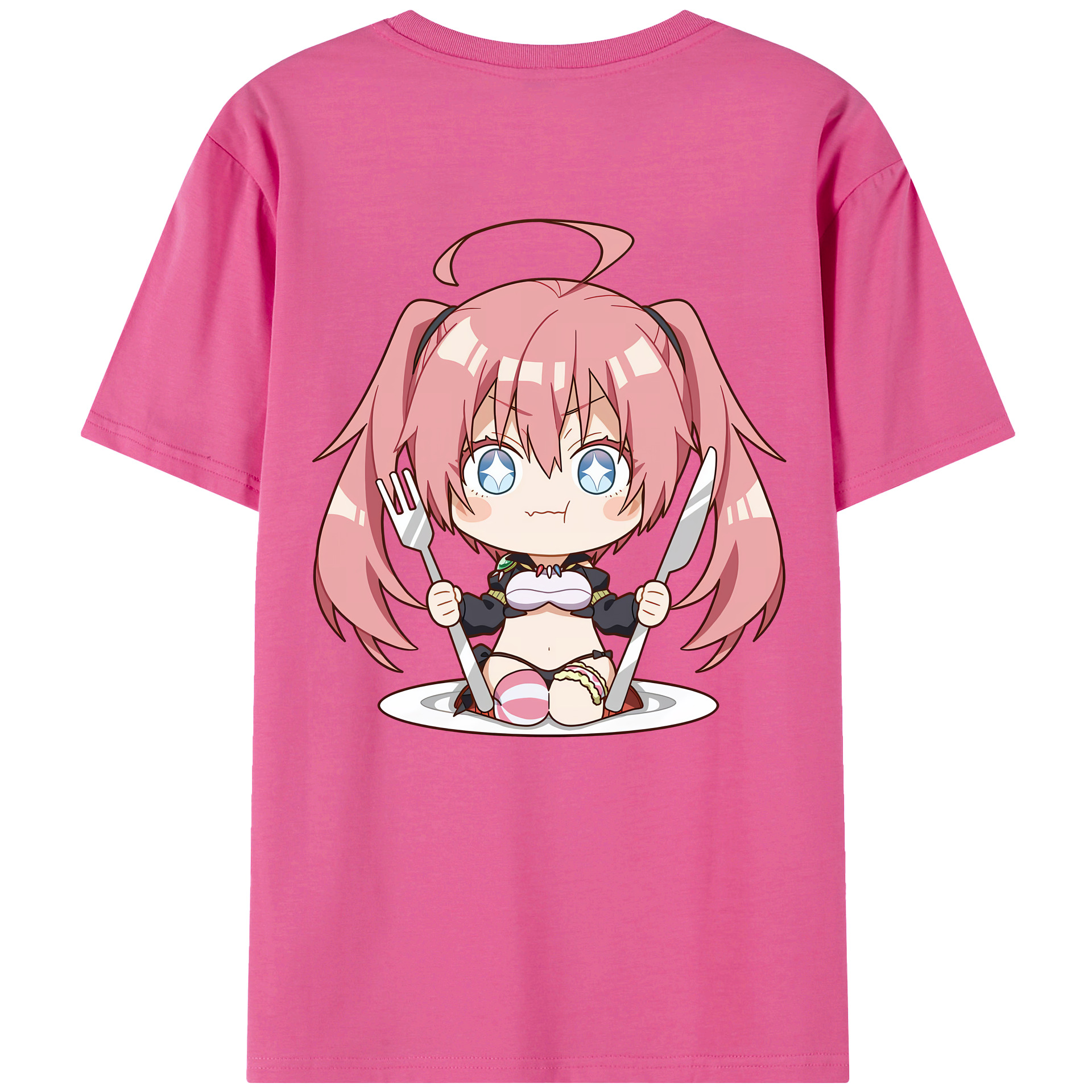 （画像用） 転スラ Regarding Reincarnated to Slime レディース半袖Tシャツ(バックプリント)